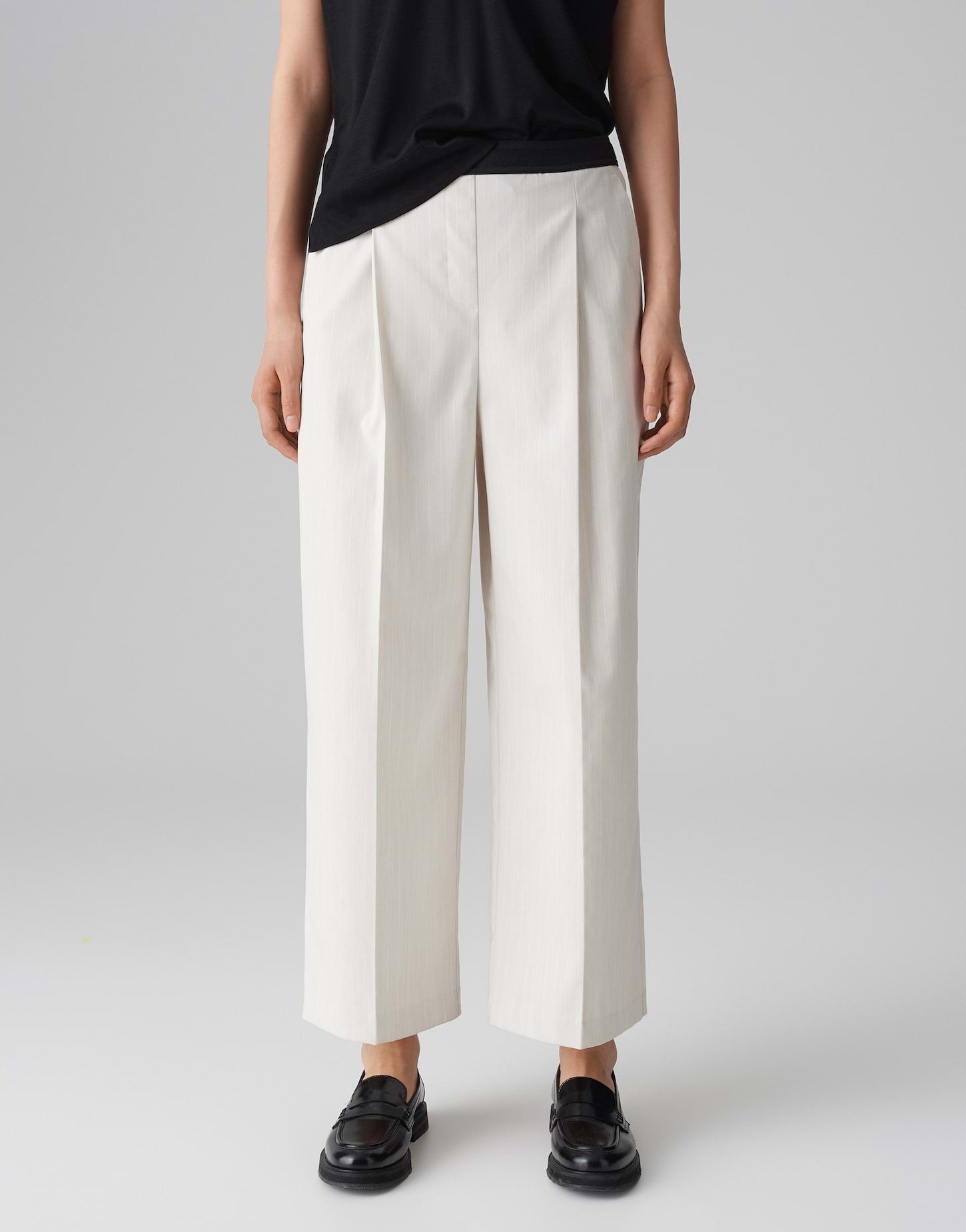 OPUS Culotte MOZY LANE mit feinem Nadelstreifen Cropped, französische Eingr günstig online kaufen