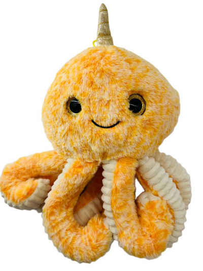 soma Kuscheltier Krake Plüsch Spielzeug Octopus Kuscheltier Cartoon Oktopus Orange 20cm (1-St), Super weicher Plüsch Stofftier Kuscheltier für Kinder zum spielen