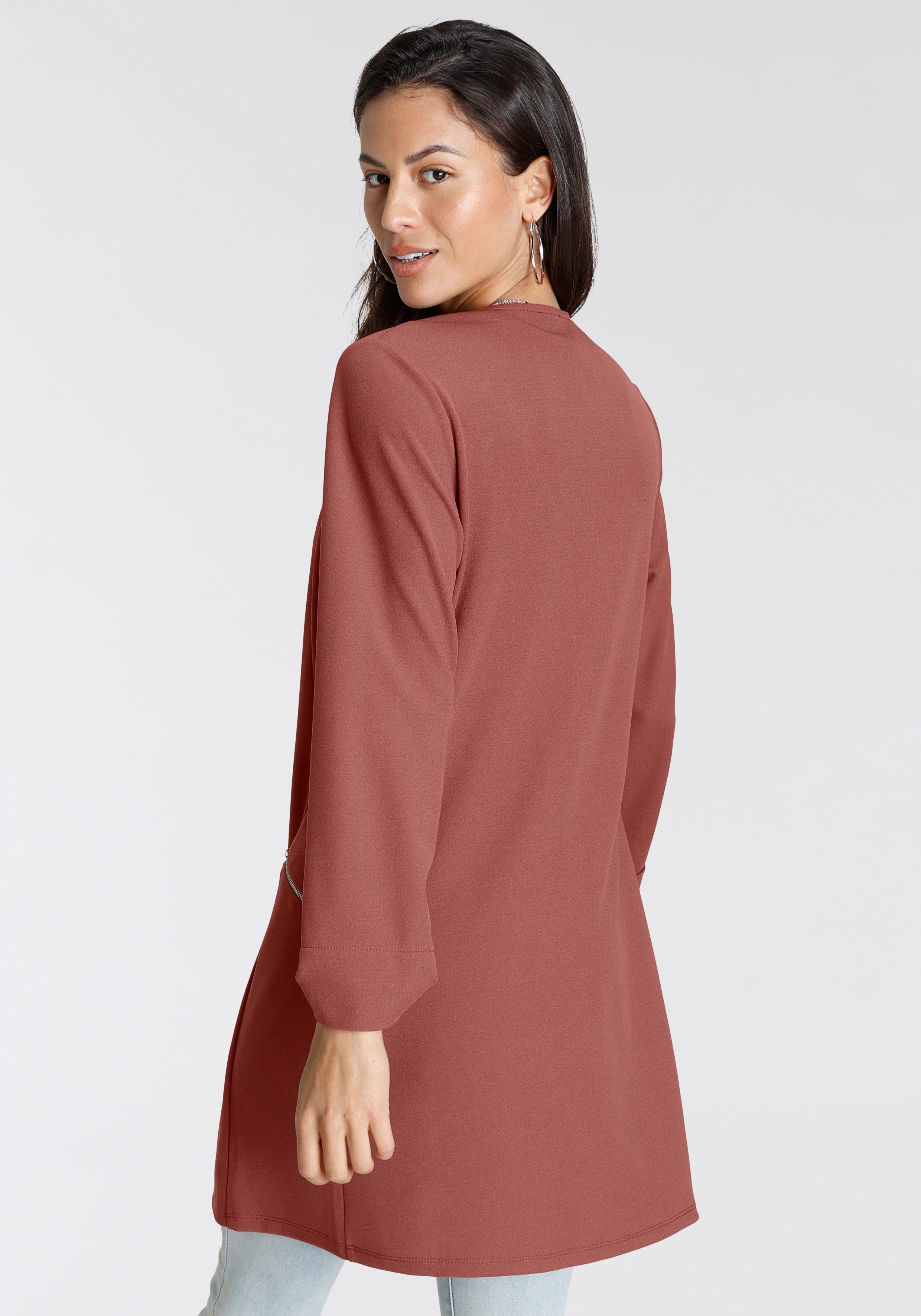Laura Scott Longblazer mit Reißverschlüssen