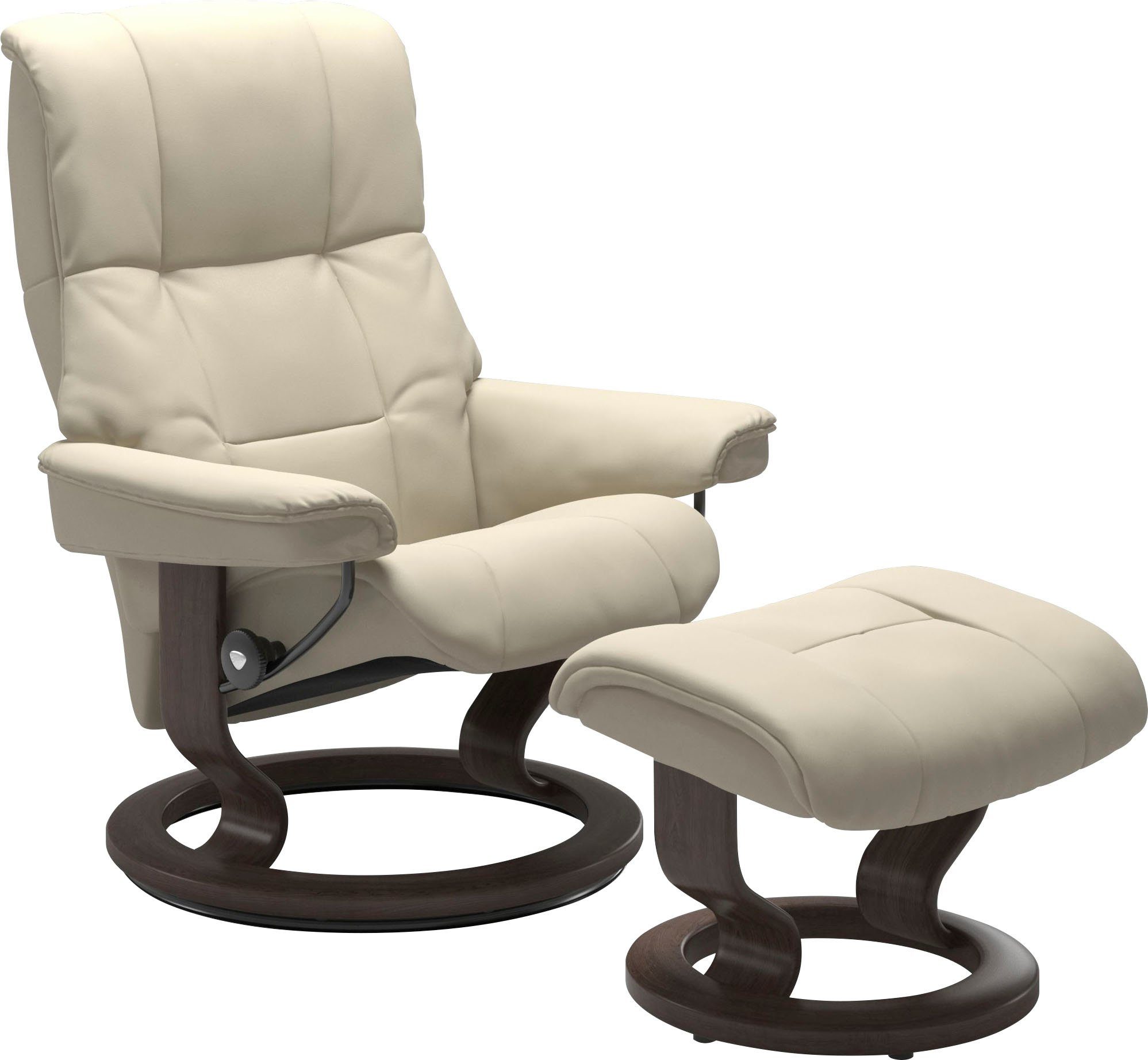 Stressless® Relaxsessel Mayfair (Set, Relaxsessel mit Hocker), mit Hocker, mit Classic Base, Größe S, M & L, Gestell Wenge