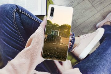 MuchoWow Handyhülle Traktor - Vogel - Land, Phone Case, Handyhülle Samsung Galaxy A70, Silikon, Schutzhülle