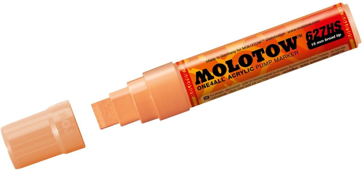 Thumbnail - MOLOTOW Permanentmarker Permanentmarker One4All 627 HS nachfüllbar 15mm pfirsich pastell
