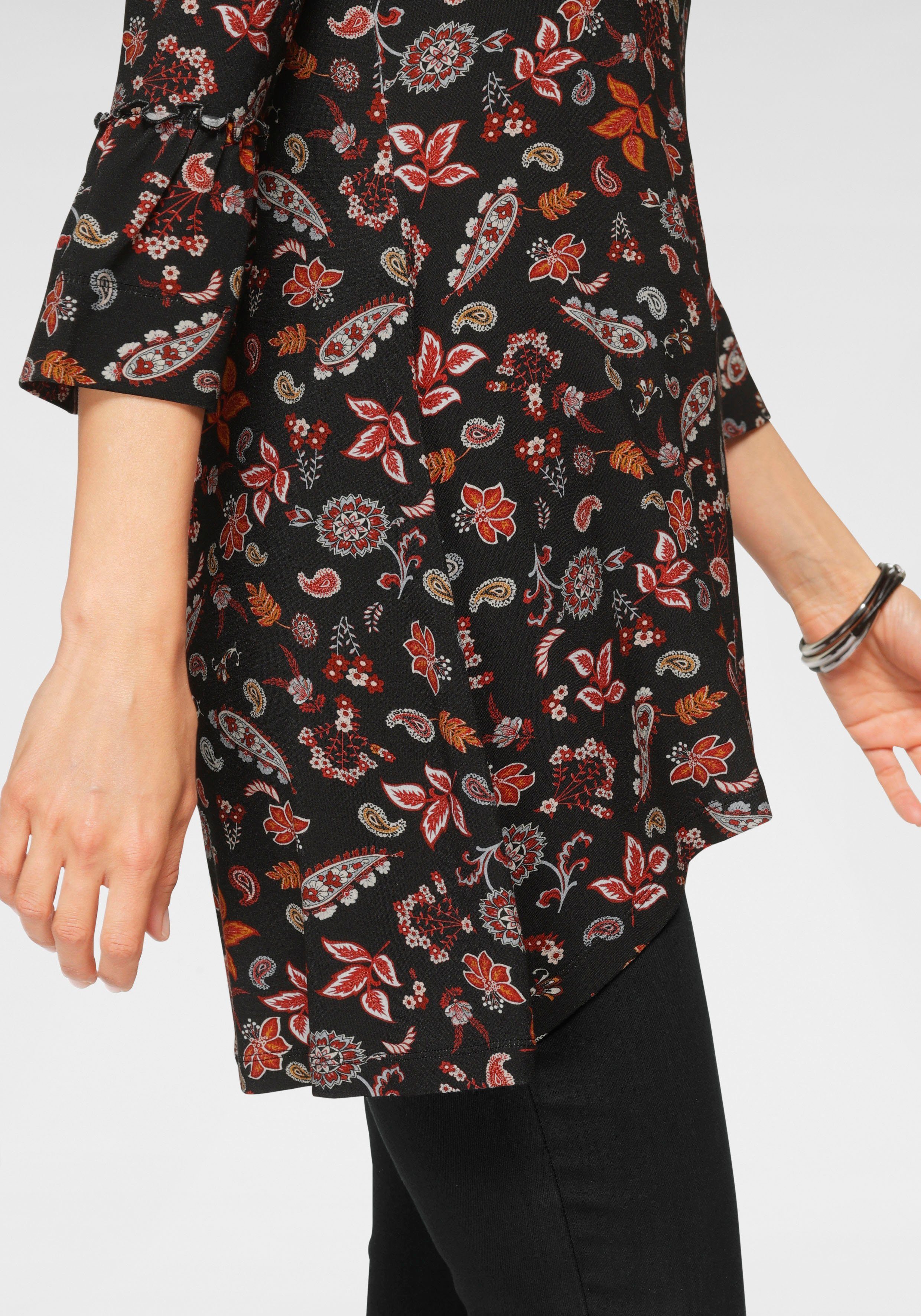 Damen Shirts Boysen's 3/4-Arm-Shirt mit schönem Paisley-Print