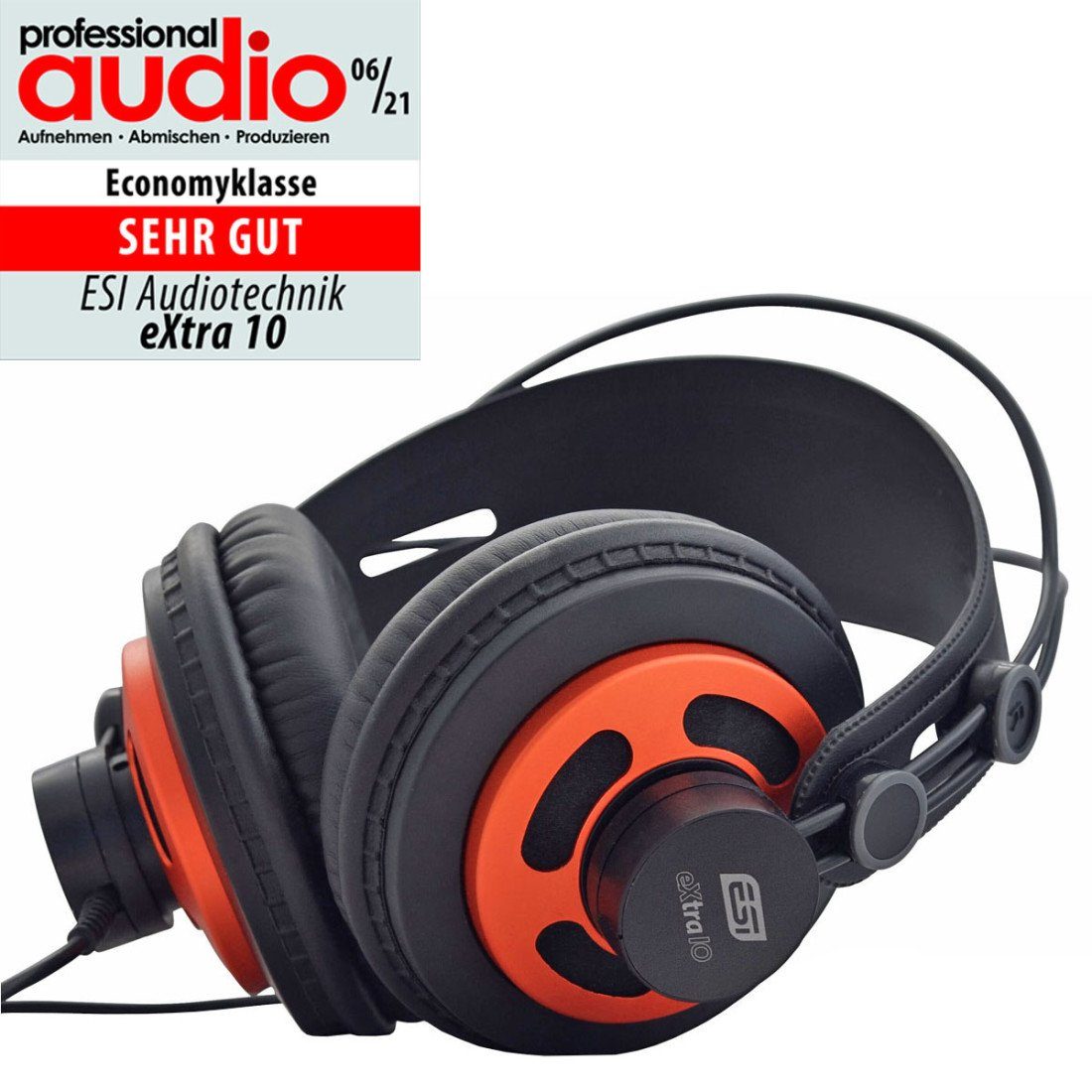ESI Audio Esi Extra10 Studio-Kopfhörer mit Stativ Kopfhörer (kein)