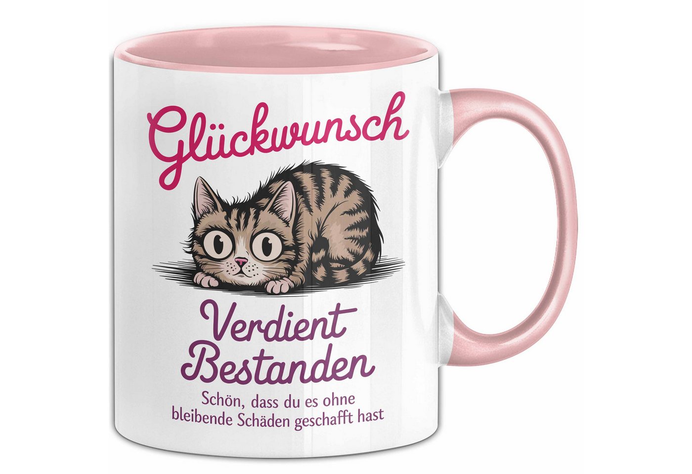 Trendation Tasse Schüler Abschluss Tasse Geschenk Lustige Geschenkidee Spruch Glückwuns, Keramik