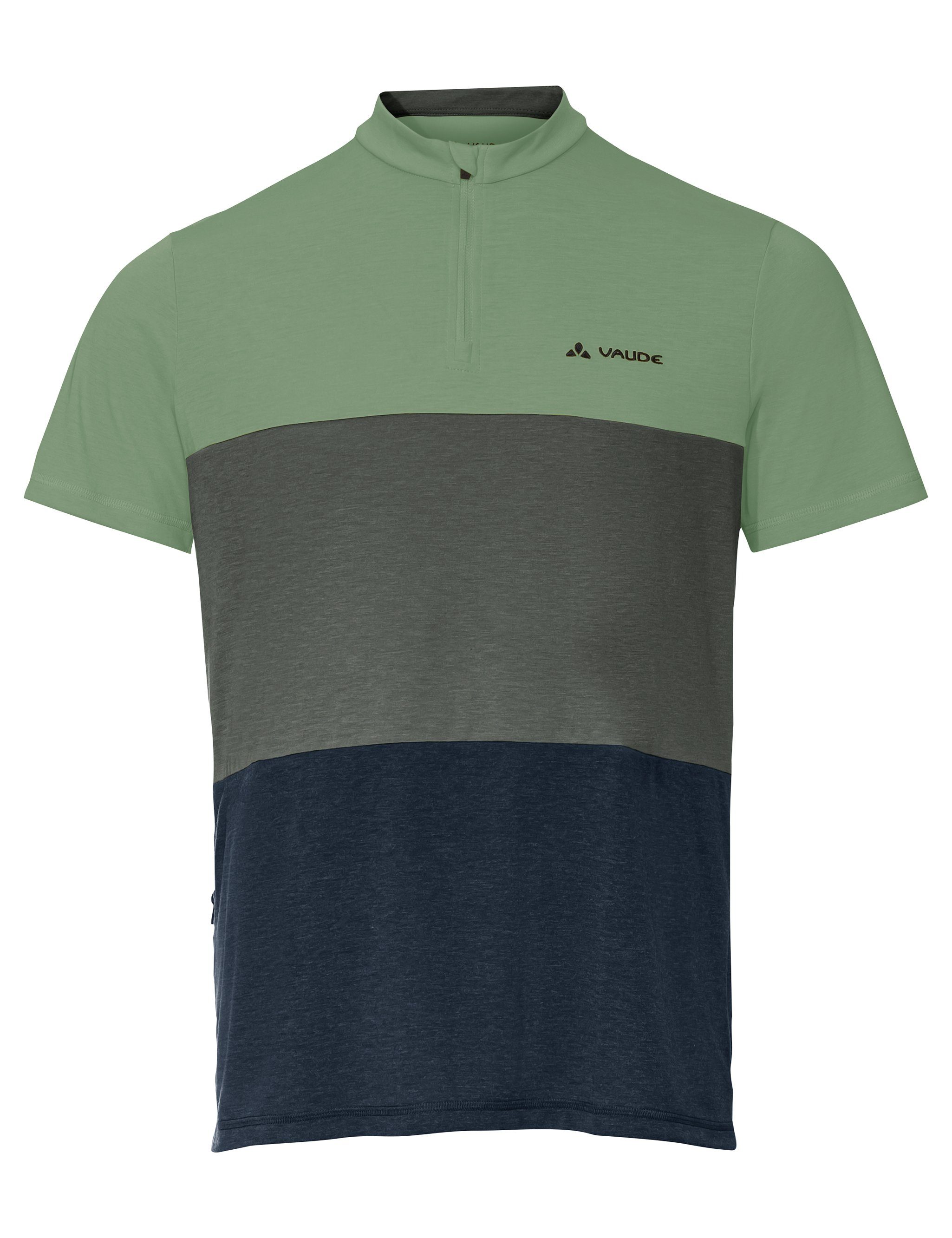 VAUDE T-Shirt Grüner (1-tlg) Men's Knopf willow Qimsa green Shirt