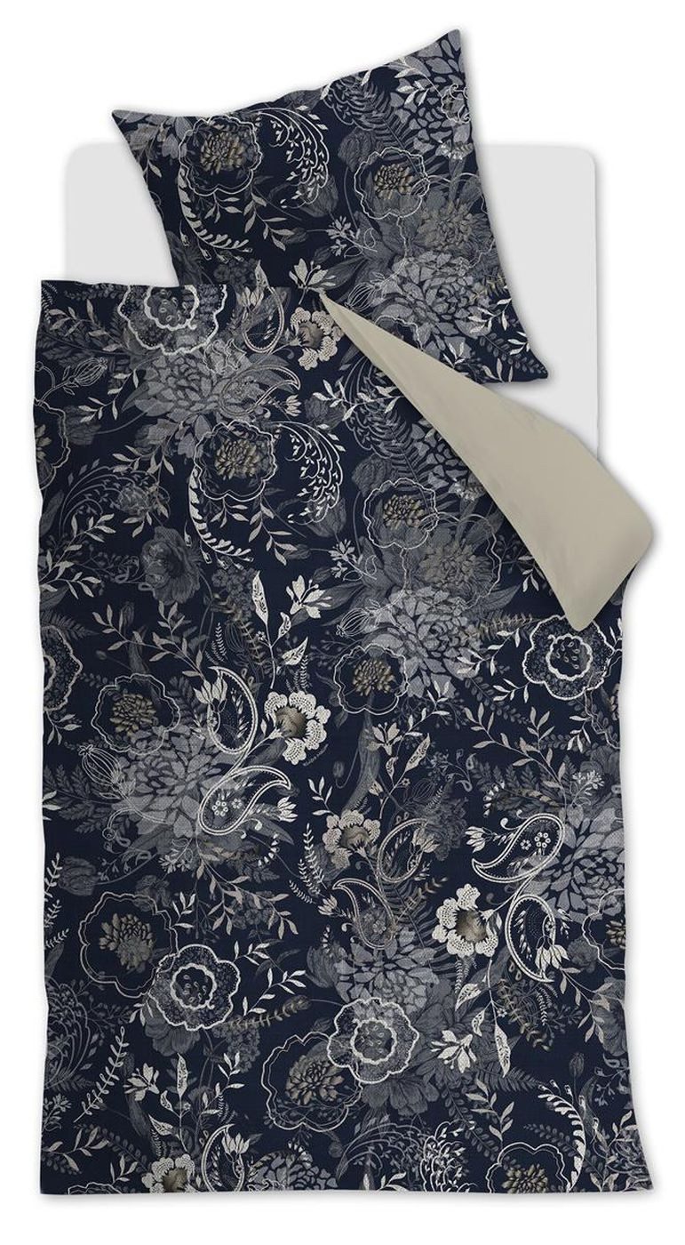Rivièra Maison Kissenhülle Floral Paisley_Dark Blue_DE_UV_80x80 1 Kissenbezug 80 x 80 cm, (1 Stück), Kissenbezug Kopfkissenbezug Kissenhülle
