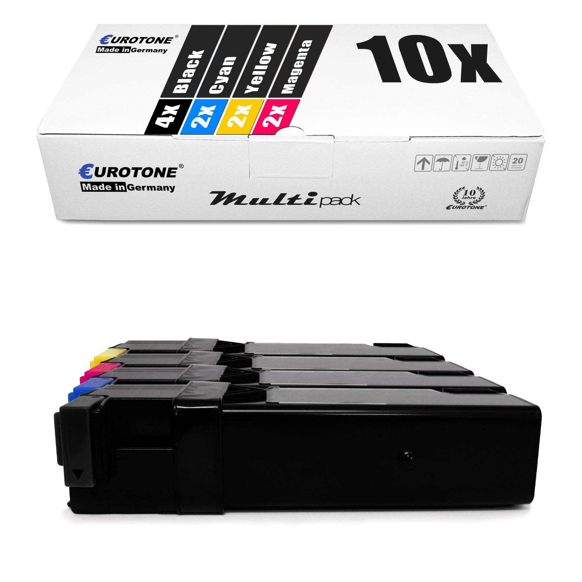 Eurotone Tonerkartusche 10x Eurotone Toner für Epson Aculaser CX 29 NF DNF ersetzt…, (Multipack, 10-St., 10-teiliges Set), Kompatibel, sofort einsatzbereit