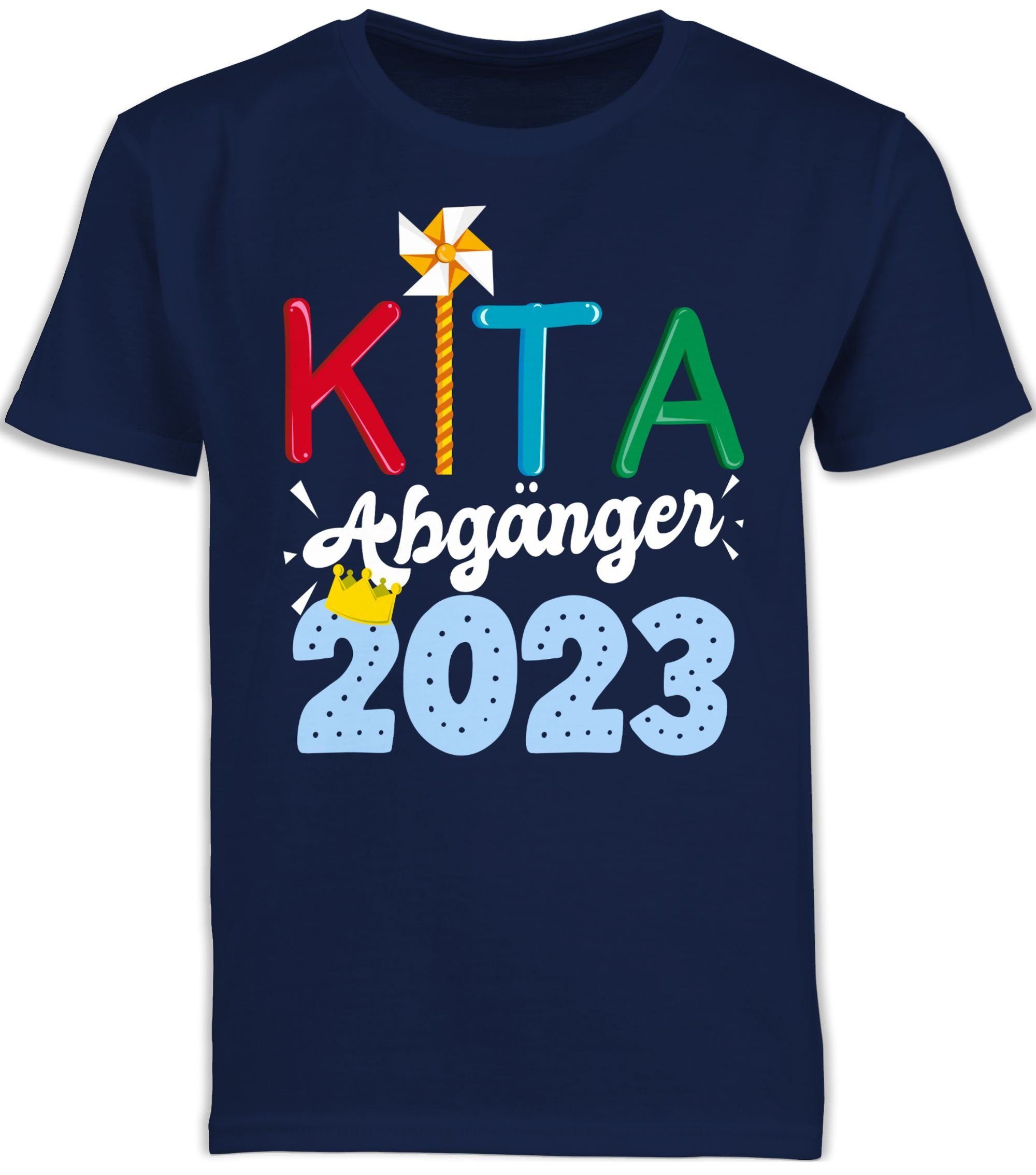 Shirtracer T-Shirt Kita Abgänger 2023 I Einschulung Junge Schulanfang Geschenke 1 Navy Blau