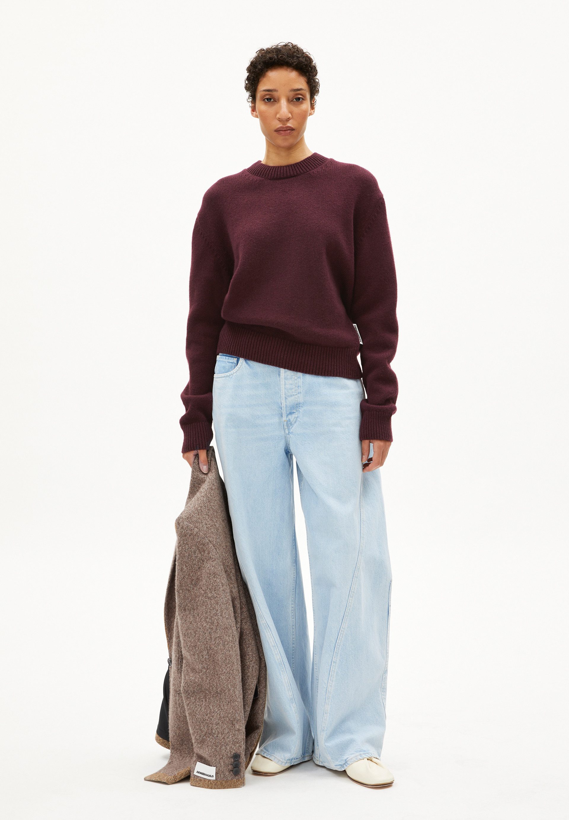 Armedangels Strickpullover BALBAA Pullover aus Bio-Woll Mix Relaxed Fit (Re günstig online kaufen