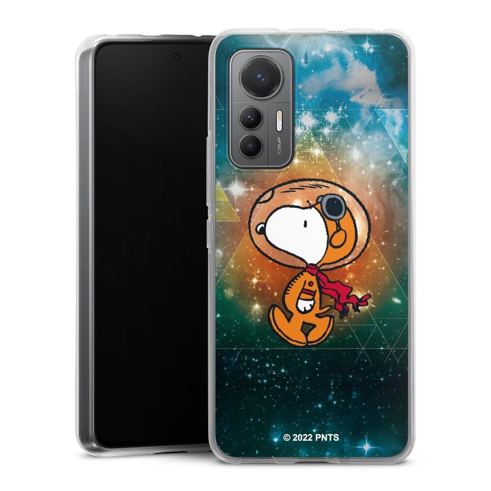 DeinDesign Handyhülle Snoopy Astronaut Offizielles Lizenzprodukt, Xiaomi 12 Lite 5G Silikon Hülle Bumper Case Handy Schutzhülle