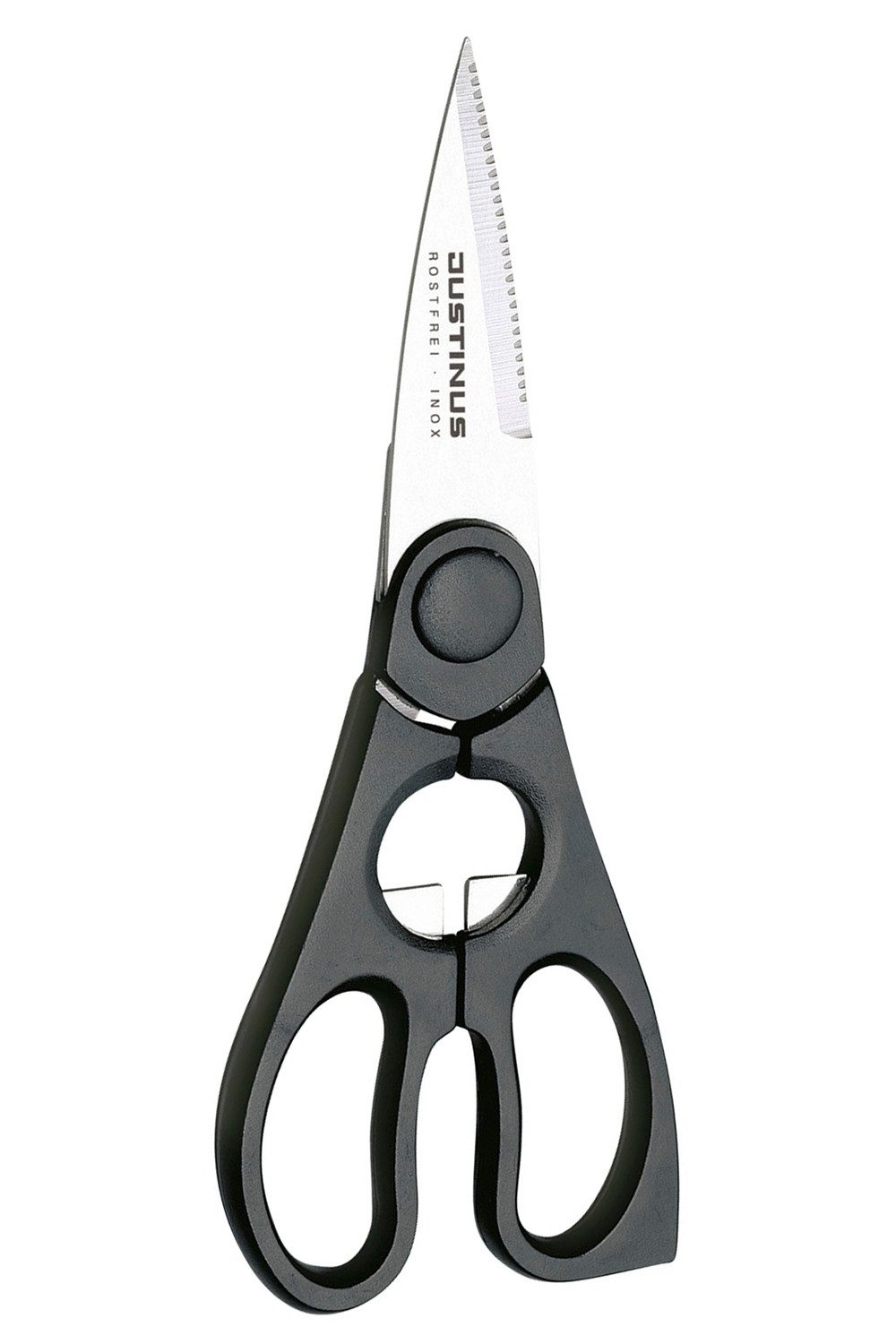 Justinus Haushaltsschere KÜCHENCHEF, L 20 cm, Edelstahl, Griff aus Bakelit, Spülmaschinengeeignet