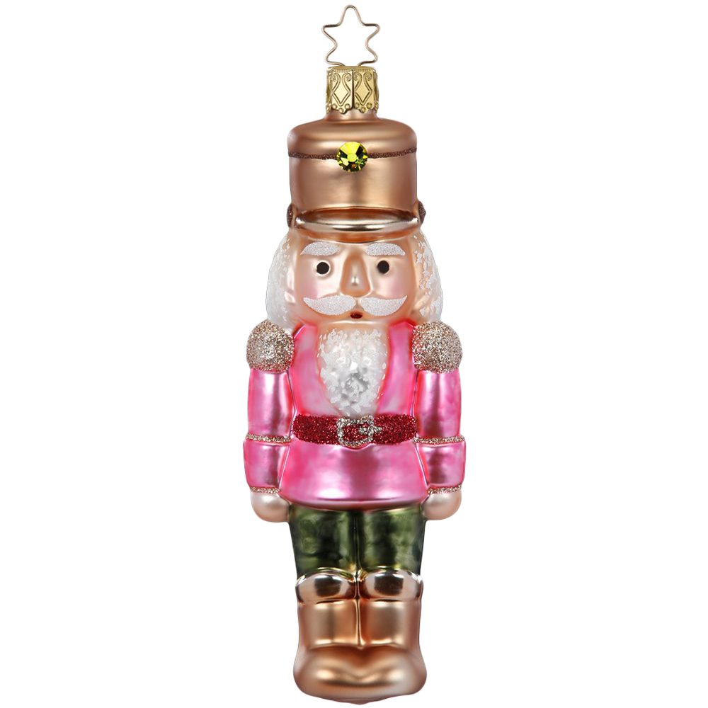 INGE-GLAS® Christbaumschmuck Nussknacker 15cm (1-tlg), mundgeblasen, handbemalt