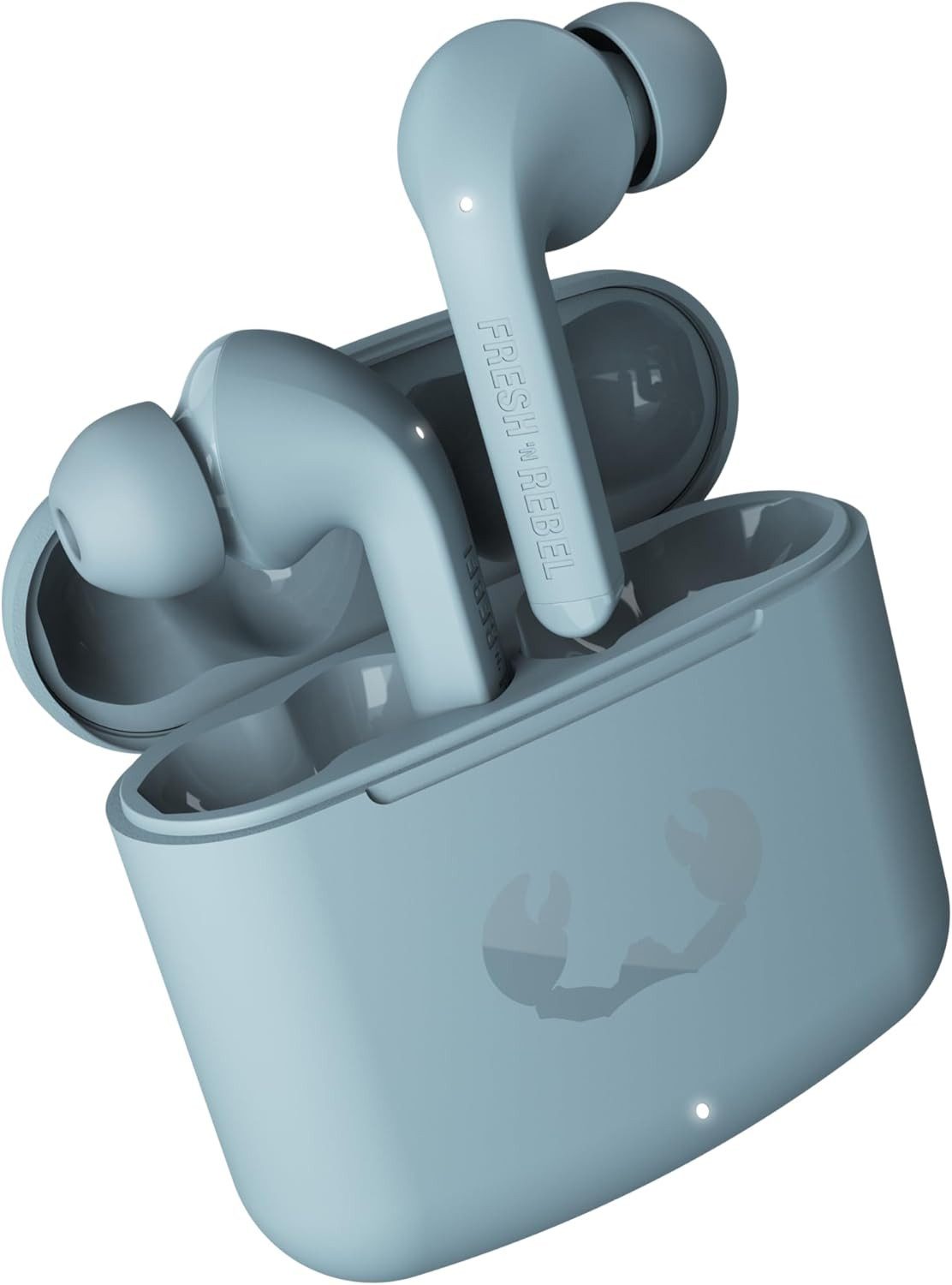 Fresh 'n Rebel True Wireless Kopfhörer mit Touch Steuerung & Mikrofon In-Ear-Kopfhörer (Die lange Akkulaufzeit ermöglicht stundenlangen Musikgenuss ohne häufiges Aufladen, ideal für Reisen und Pendler., Bluetooth Headset mit 30h Akku, Sprachassistent und klarem Sound)