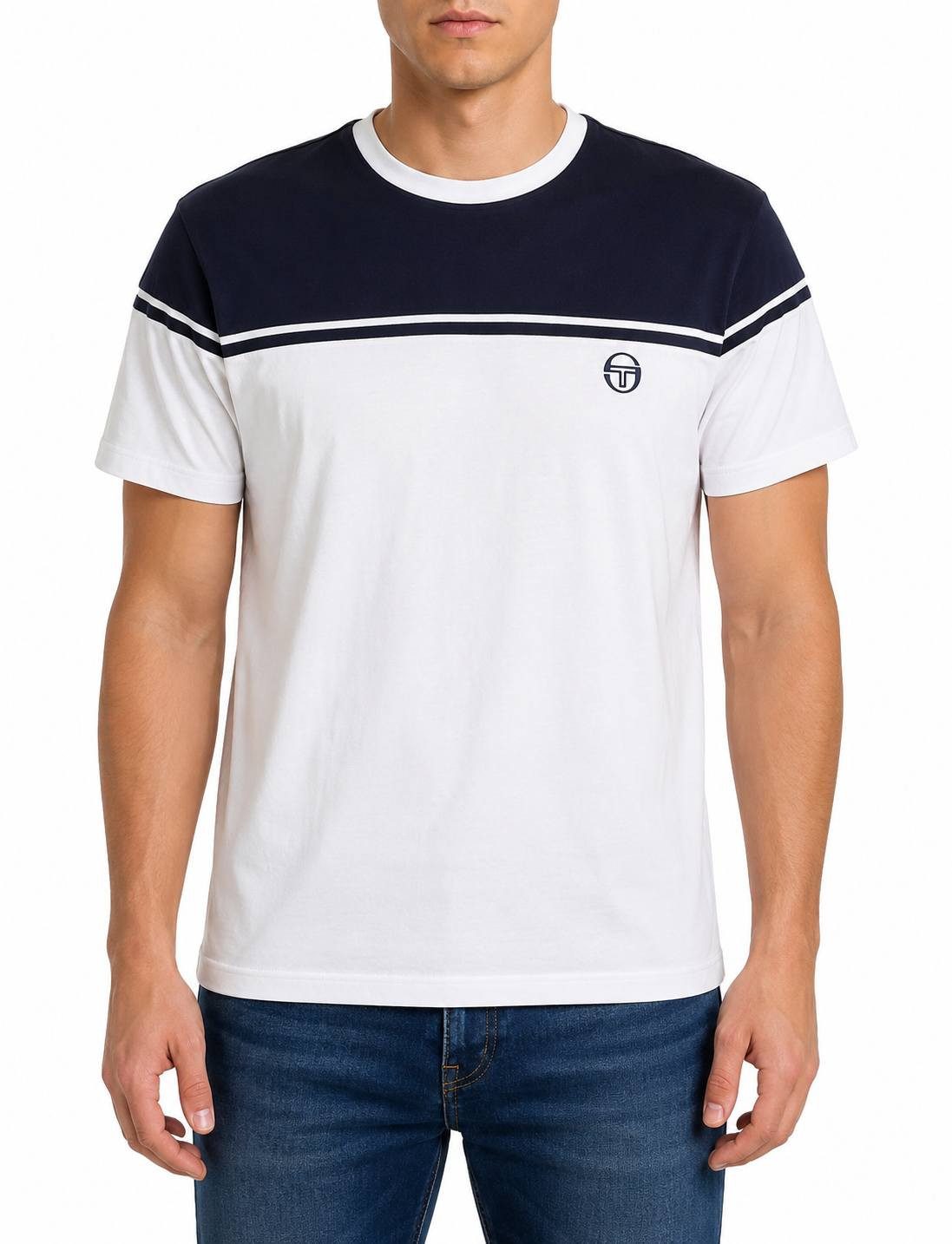 Sergio Tacchini T-Shirt T-Shirt Sergio Tacchini New Young Line (1-tlg) Klassische Kontraste