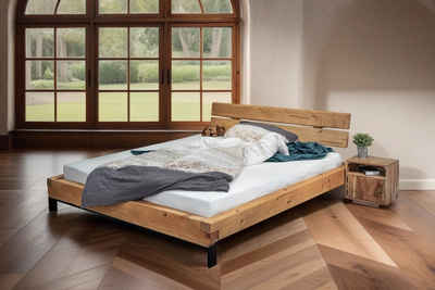 Junado® Holzbett Feliz, massives Fichtenholz, verschiedene Größen