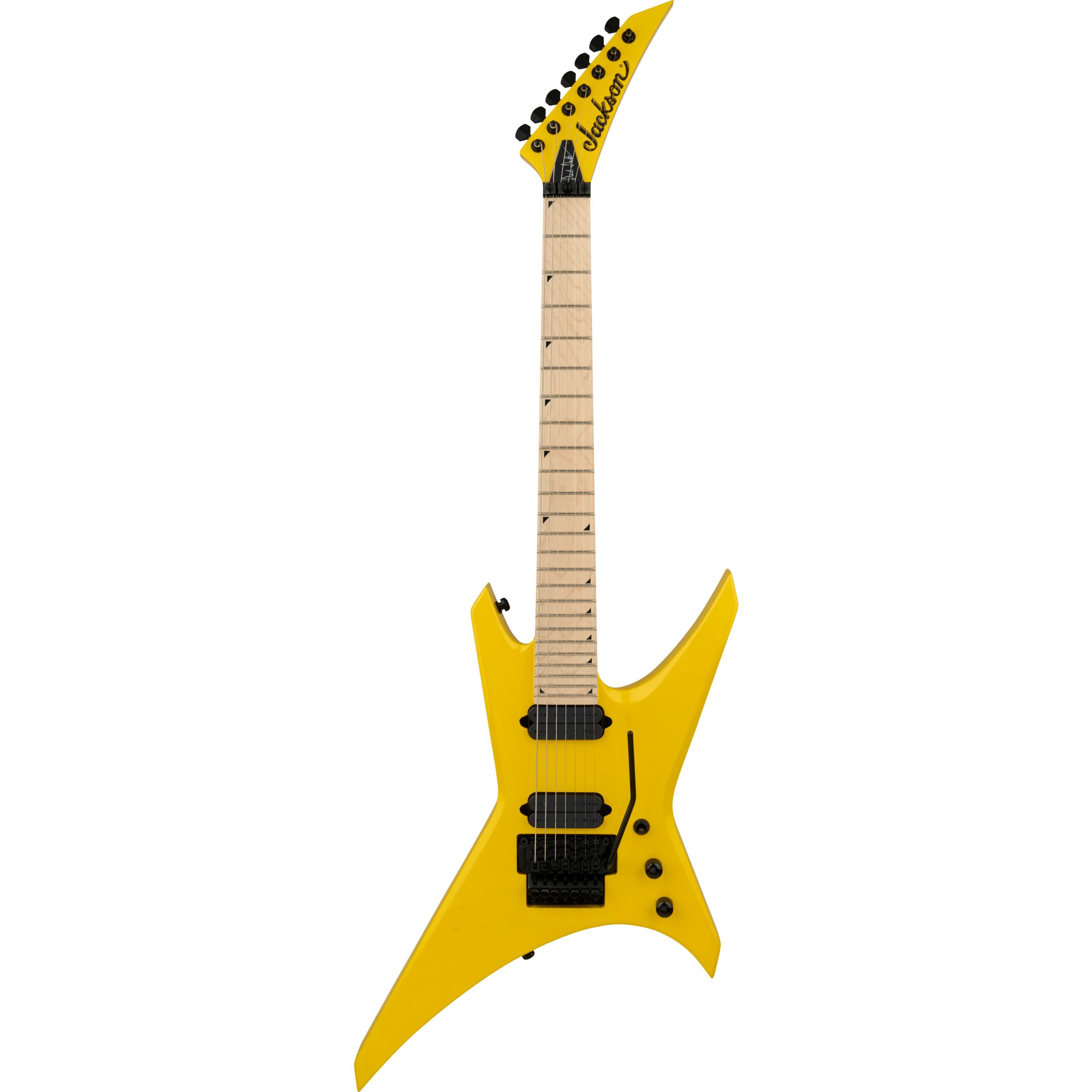 Jackson E-Gitarre, E-Gitarren, Andere Modelle, Pro Signature Dave Davidson Warrior WR7 MPL Ferrari Yellow -