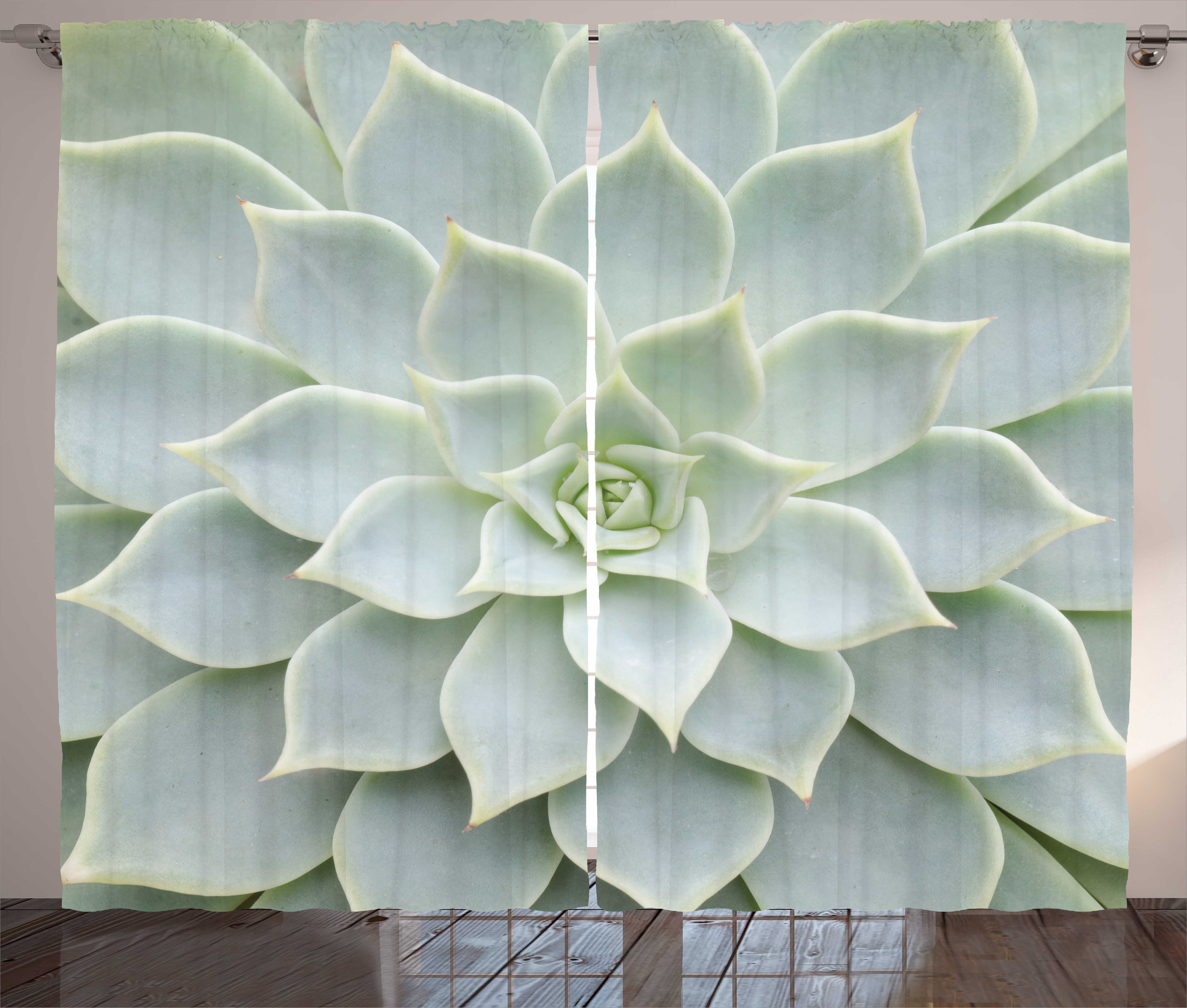 Schlaufen mit Haken, Kaktus-Blumen Vorhang Foto Wüste Schlafzimmer und Abakuhaus, Kräuselband Gardine