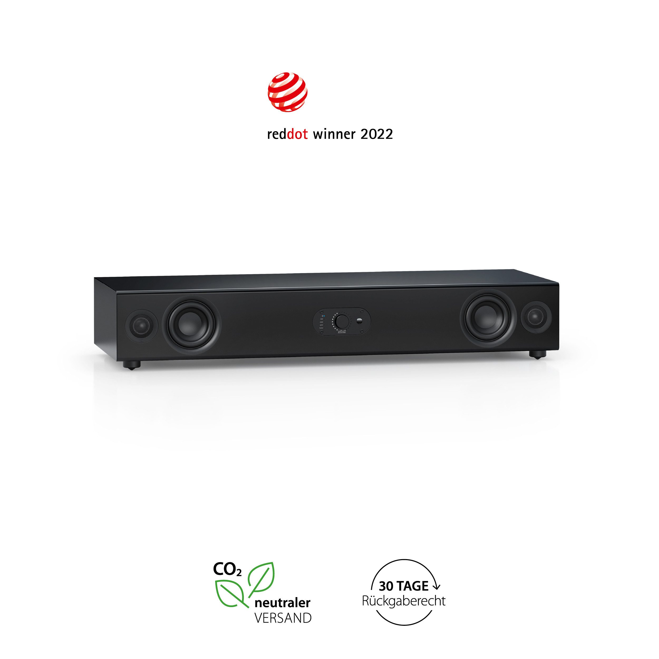 Nubert nuPro AS-3500 Soundbar 2.0 (Bluetooth, 160 W, Aktive Soundbar, 2x3-Wege, 160 W Dauerleistung, Voice)