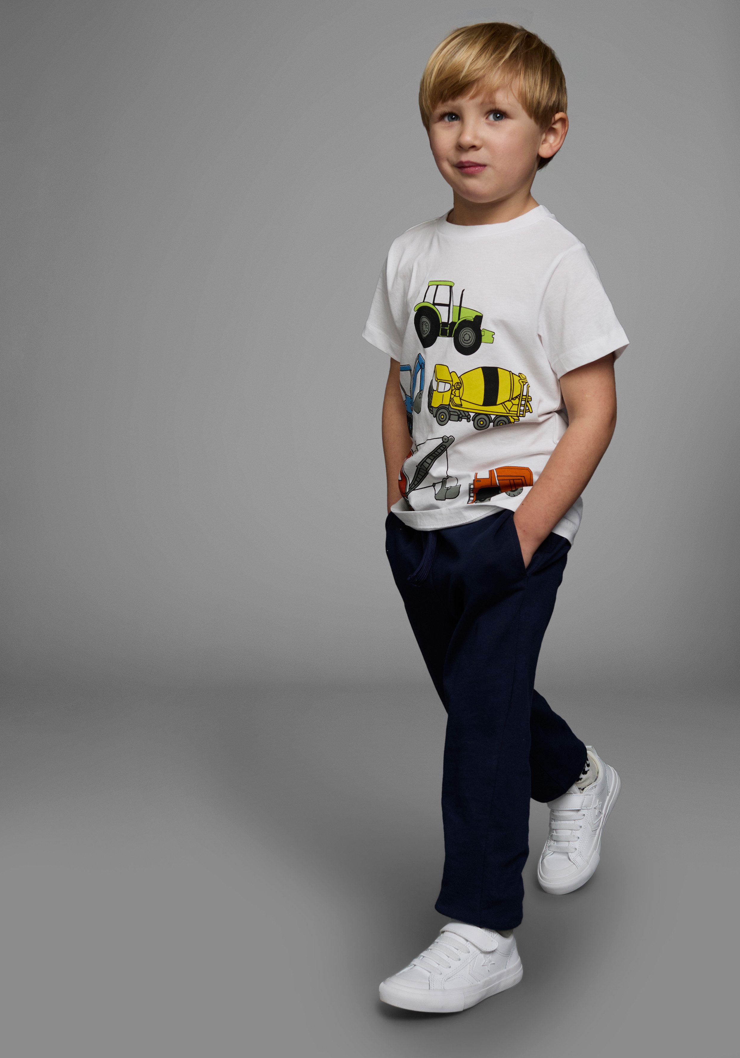 KIDSWORLD T-Shirt Mit allen BAGGER & CO. Print Kurzarm, bedruckt, Rundhalsausschnitt, aus Baumwolle – Bild 4 von 5