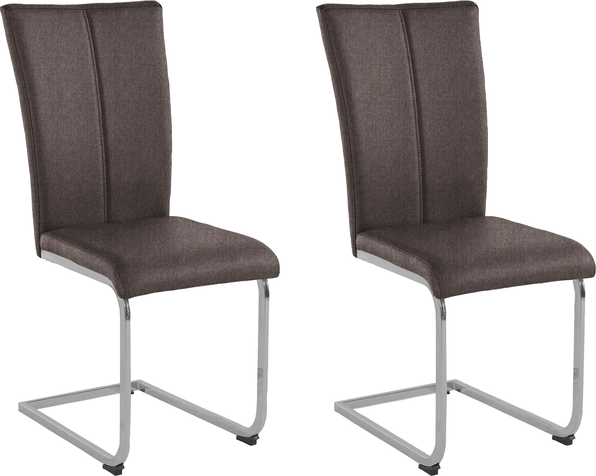 Home affaire Консоль Alex (Set, 2 St), Stuhl belastbar bis 120 Kg, Gestell im Chrom-Look