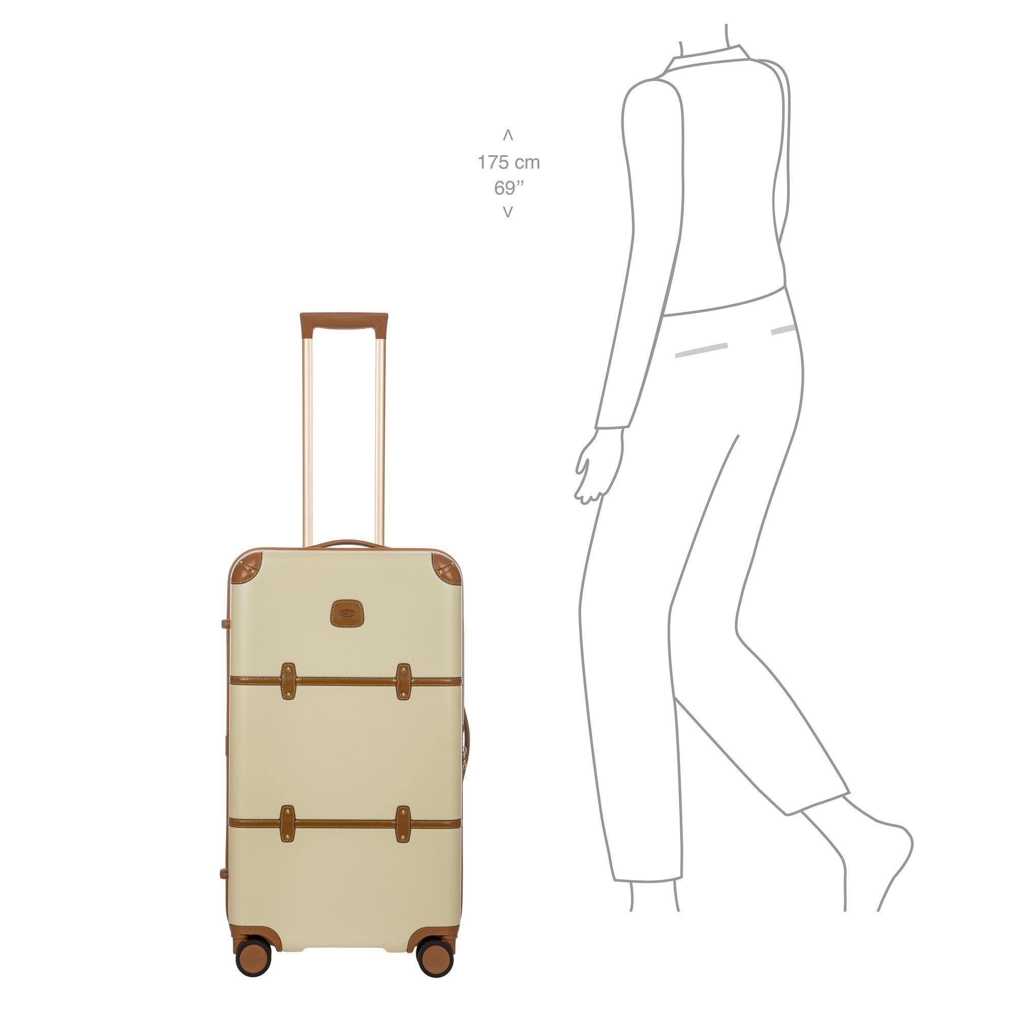 Bric's Hartschalen-Trolley Bellagio, 4 Rollen, Polypropylen günstig online kaufen