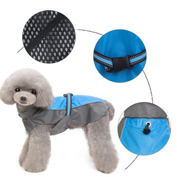 Lubgitsr Hundekostüm Regenmantel für Hund, Hund wasserdichte Jacke Atmungsaktive Sportweste