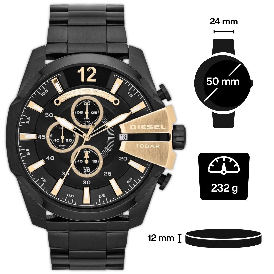 Diesel Chronograph Diesel Chronograph Mega Chief DZ4338