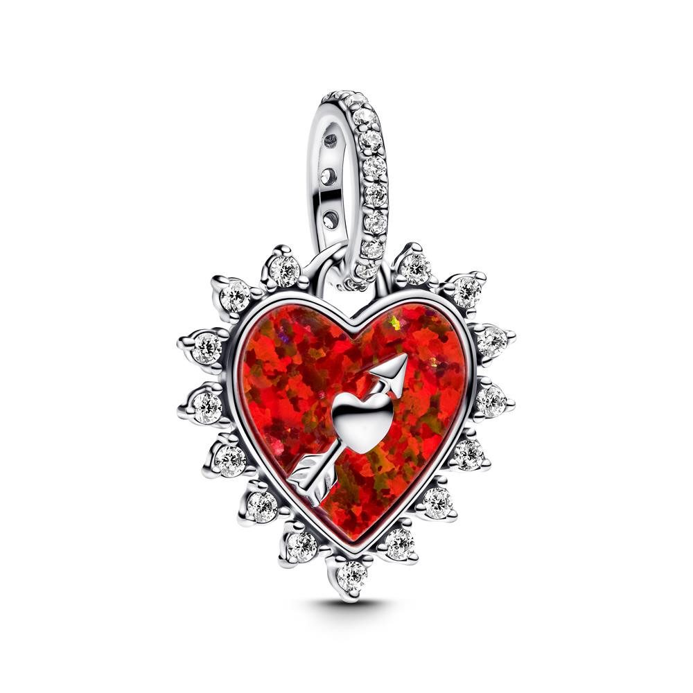 Charm-Einhänger PANDORA Charm-Anhänger Moments Pfeil Herz, Sterlingsilber