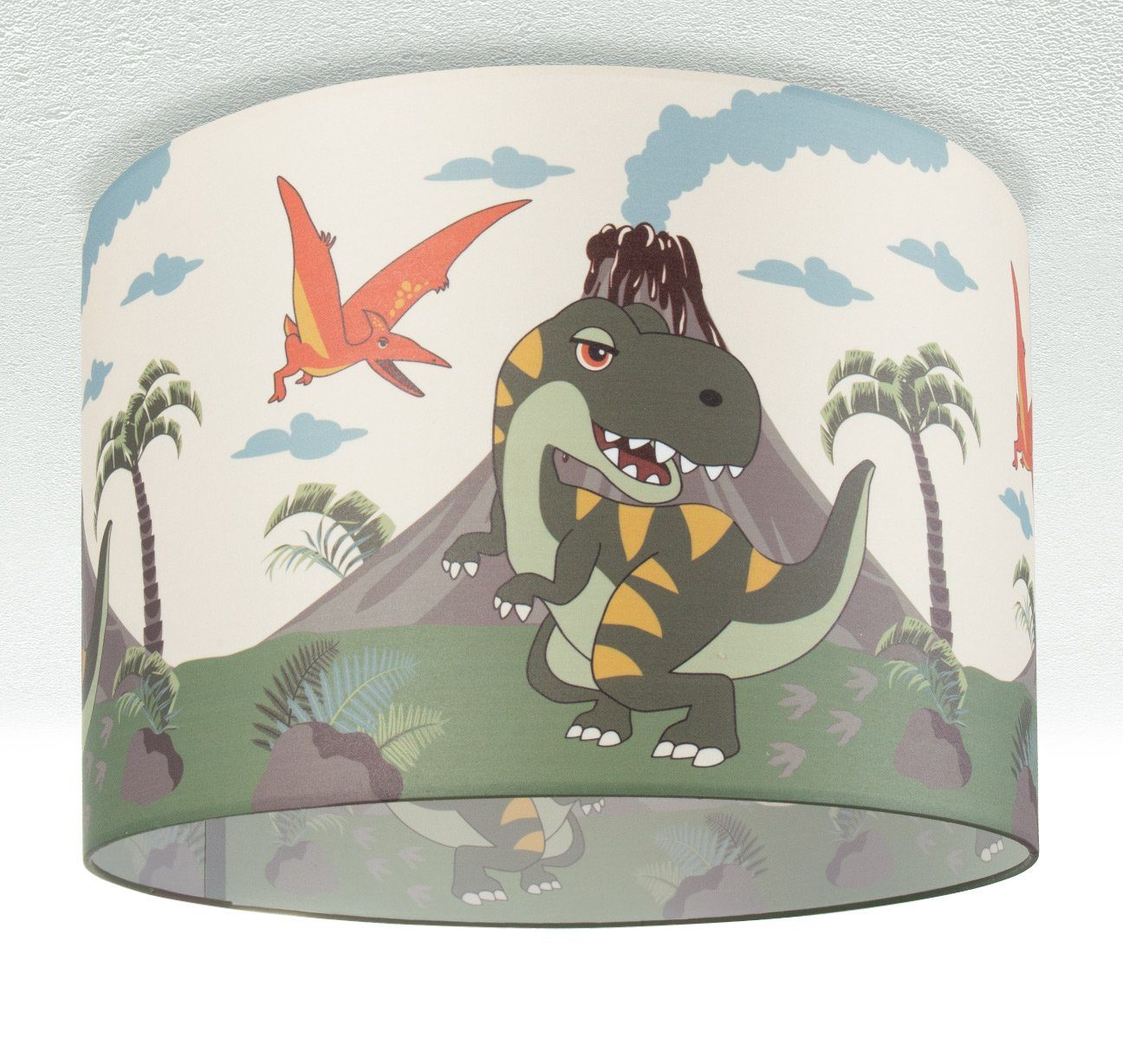 Dinosaurier, ohne Deckenlampe Kinderlampe E27 LED Kinderzimmer Paco Deckenleuchte Home Lampe Leuchtmittel, Diamond 636,