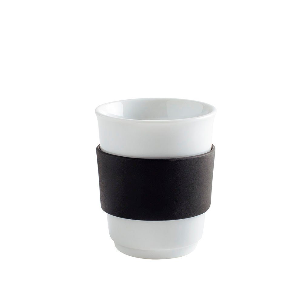 Coffee-to-go-Becher Trinkdeckel, Fillit black Germany Kahla pure Porzellan, + Made Becher in