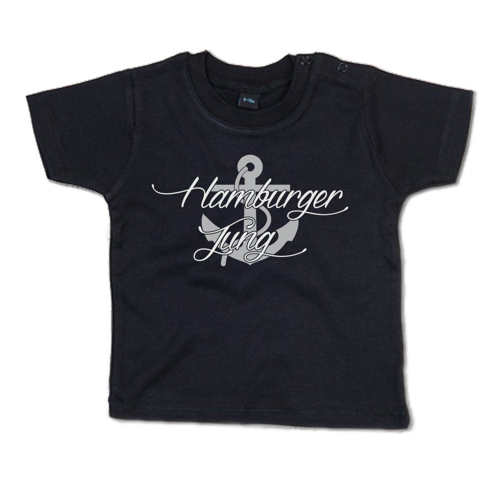 Ggraphics TShirt Hamburger Jung mit Spruch / Sprüche / Print