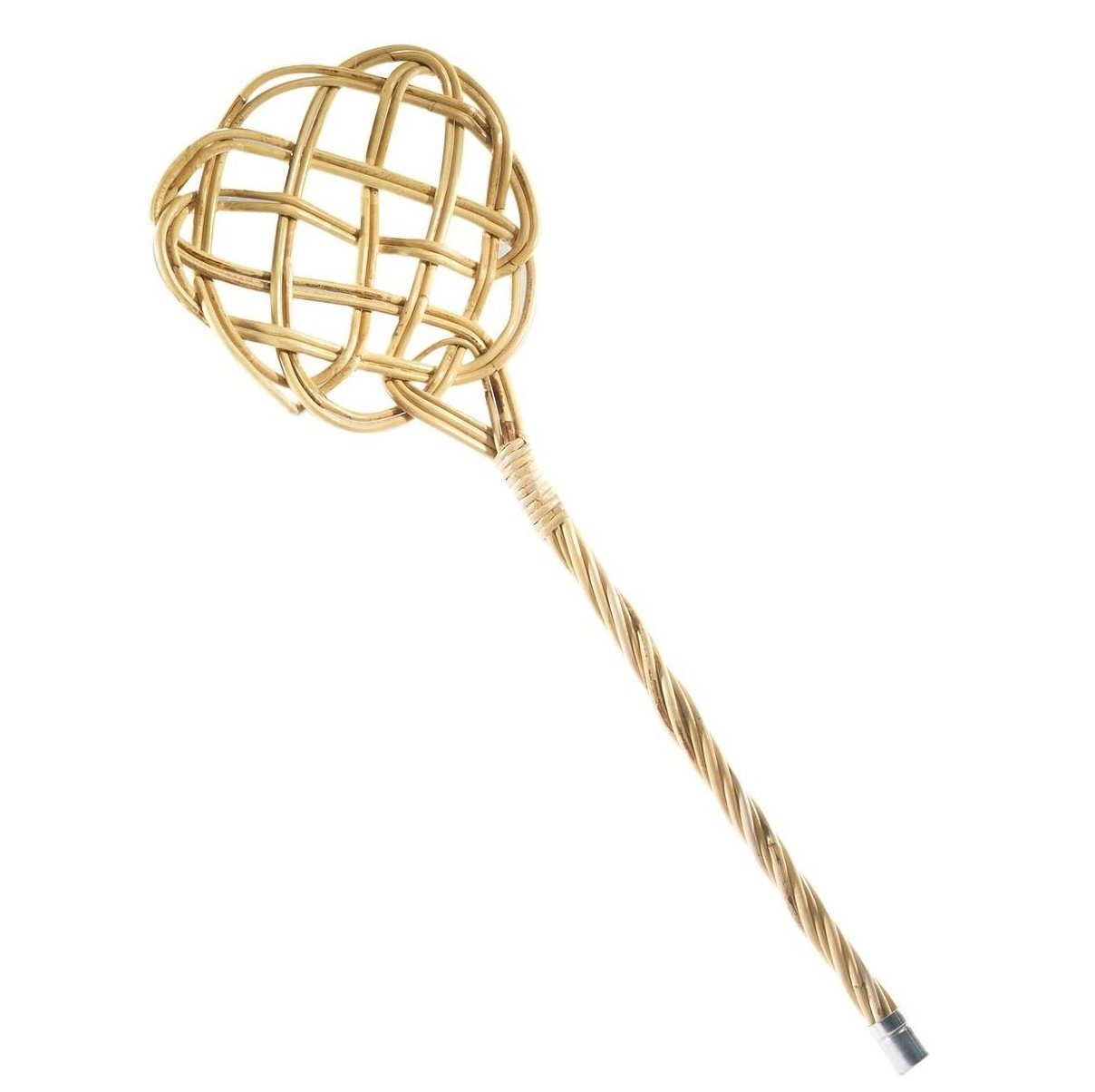 Adam Schmidt Korbwaren Teppichkehrer Teppichklopfer handgeflochten 75 x 26 cm für gründliche Teppichpflege, 2-fädige Struktur, helle Ausführung