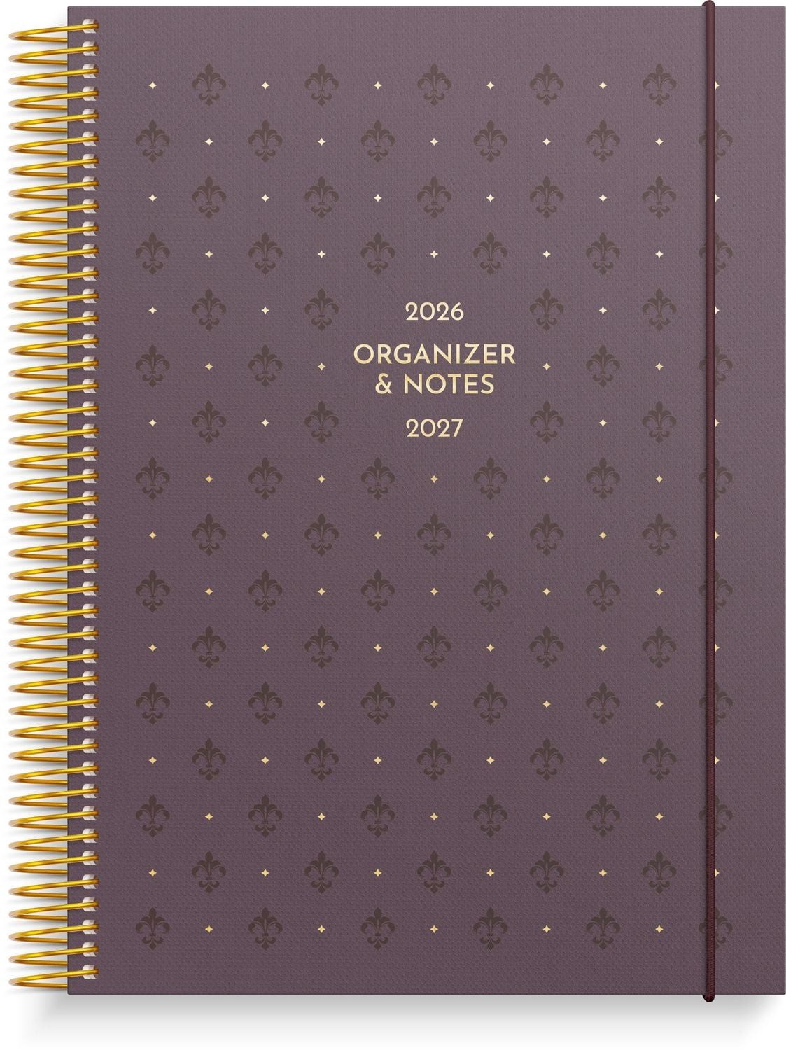 Wandkalender Organizer & Notes A5 26/27 Weinrot