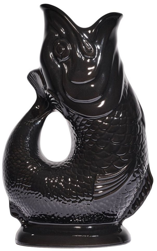 Gluckigluck Wasserkaraffe, (Original Gluggle Jug aus England), mit Gluckergeräusch, handgefertigt, ikonisches Fisch-Design, 1,2 L