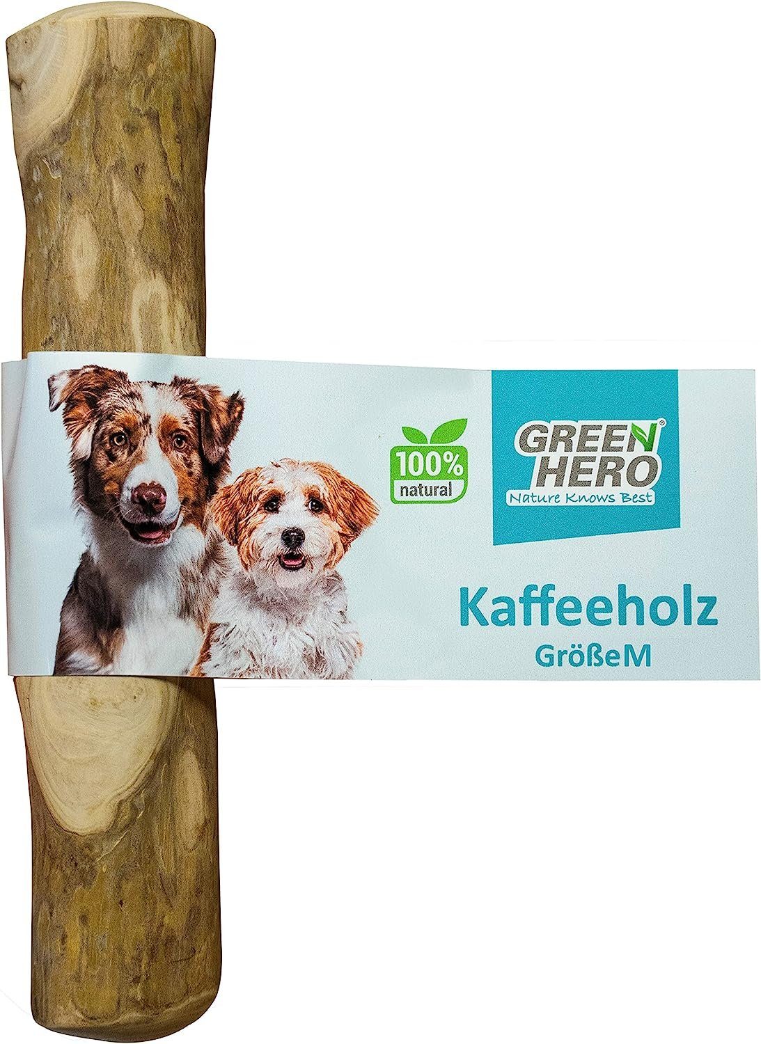 GreenHero Zahnpflege-Spielzeug Kaffeeholz Kaustab zur Unterstützung von Kiefer & Zähnen, hypoallergener Kaffee Kaustab