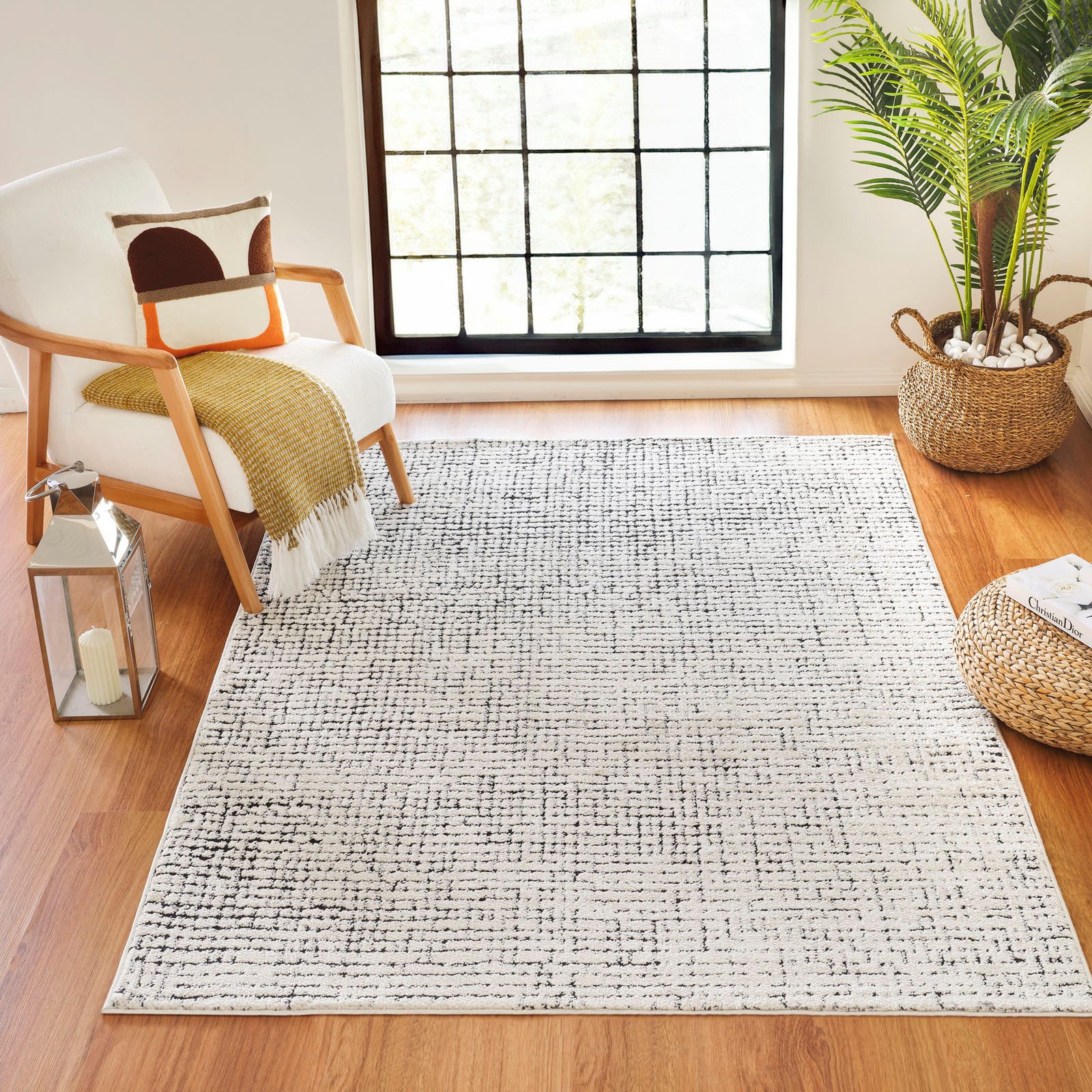 Livabliss Teppich CAGLIARI, rechteckig, Höhe: 14 mm, Skandi Design, Modern Boho Kurzflor Wohnzimmerteppich, Schlafzimmer