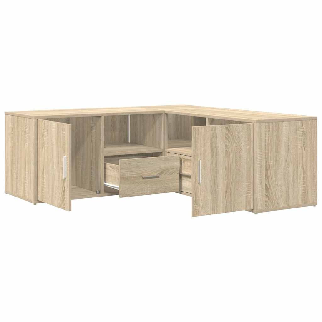 vidaXL Schuhschrank Eckregal Sonoma-Eiche 200x40x45 cm günstig online kaufen
