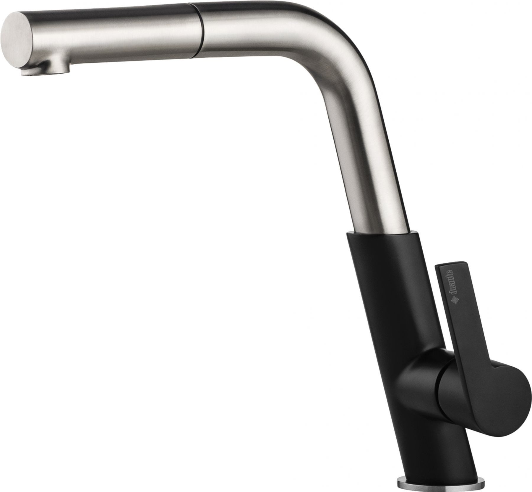 Lomadox Küchenarmatur SILIA-30 Design Küchenarmatur Wasserhahn schwarz silber