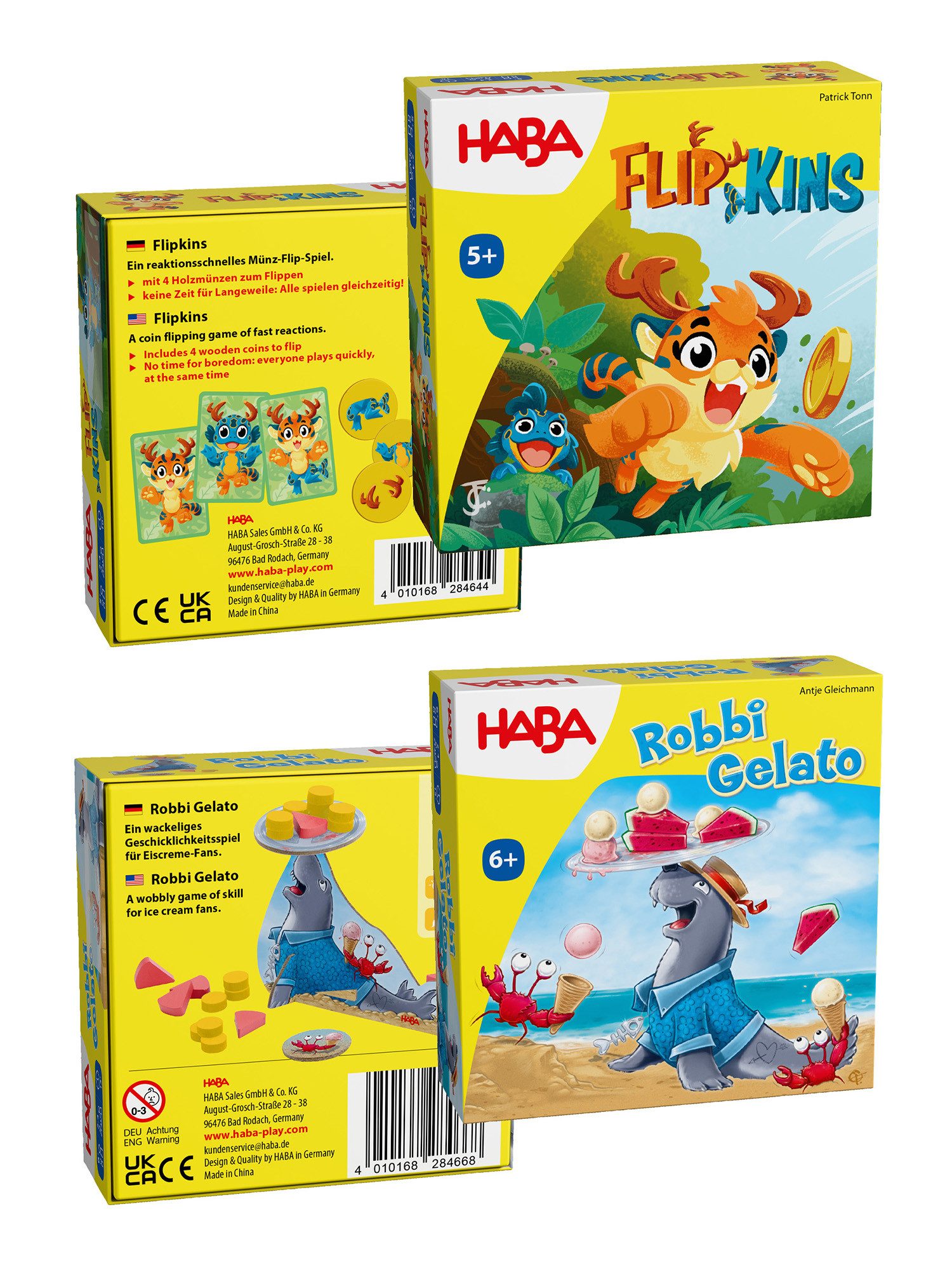 Haba Spielesammlung Flipkins & Robbi Gelato, unisex neutral