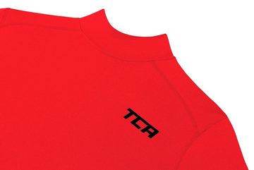 TCA Langarmshirt TCA Herren Kompression Langarm Thermo Oberteil - Rot, XL (1-tlg)