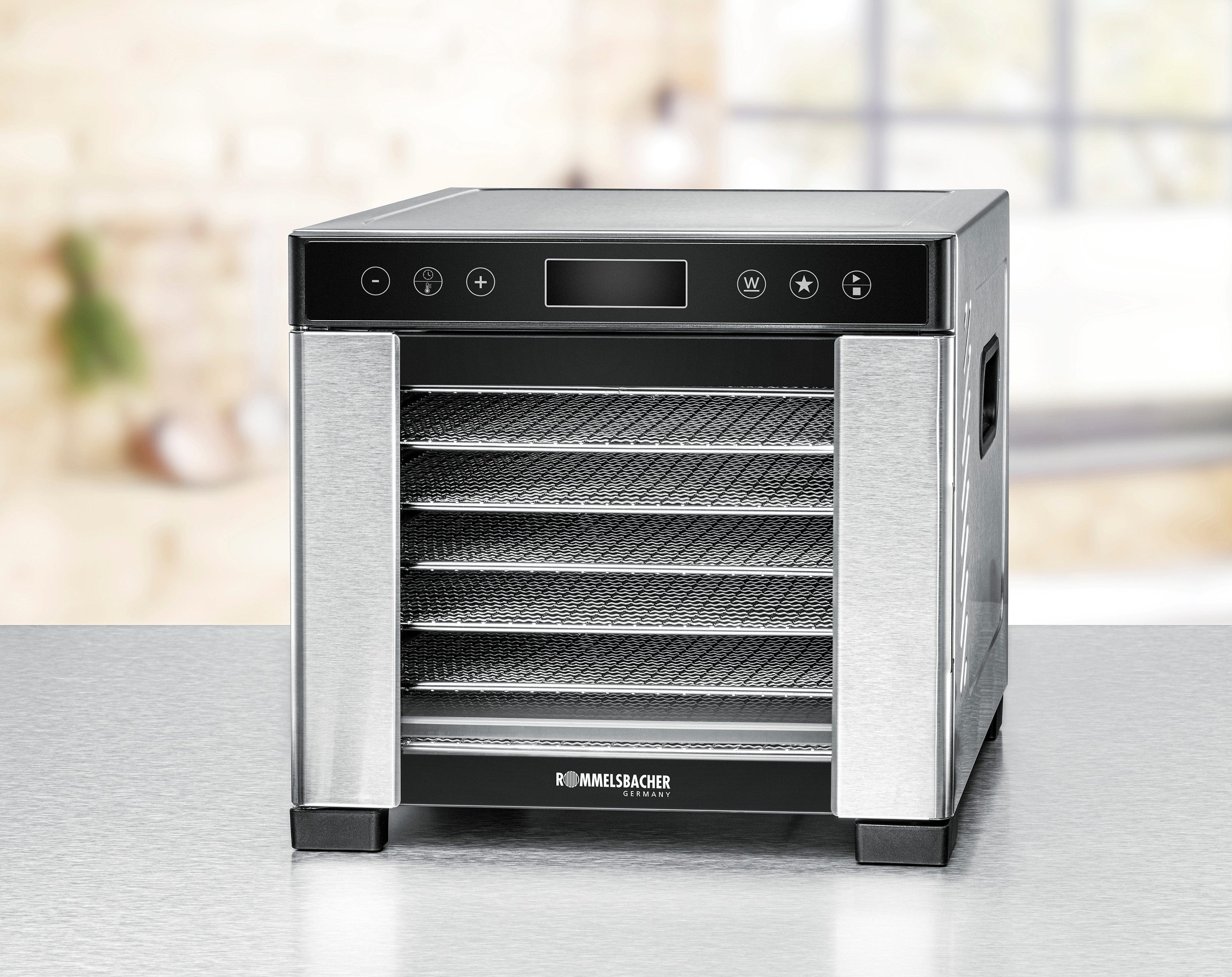 Rommelsbacher Dörrautomat DA 650 600 W, 7 Etagen, komfortable Touch Control Bedienung