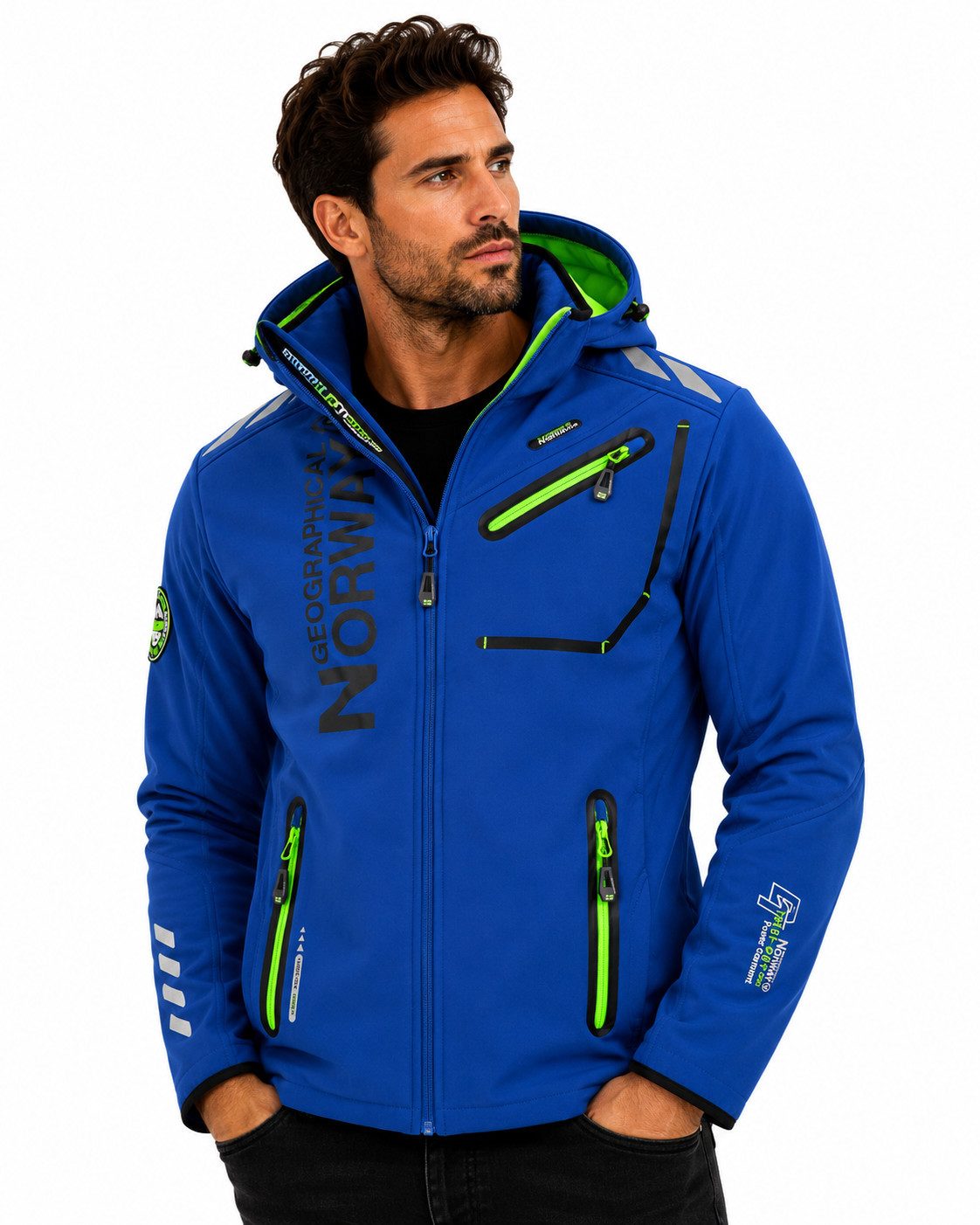 Geographical Norway Softshelljacke Herren Herbst Winter Jacke Softshell Jacke Outdoor Regen Übergangs
