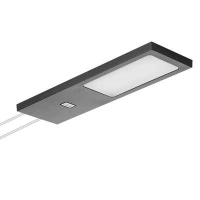 SO-TECH® LED Unterbauleuchte LED Möbelleuchte GIULIA II, stufenlos dimmbar, LED fest integriert, Neutralweiß, 4000K, EINZELLEUCHTE mit Sensor inkl. 33W Trafo schwarz