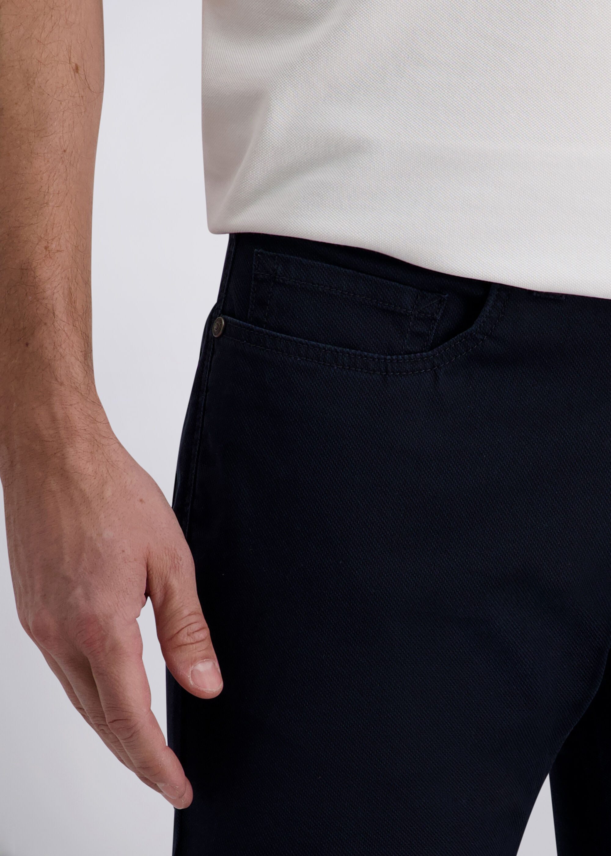 Pierre Cardin Chinohose Lyon (1-tlg) Five-Pocket – Bild 5 von 5