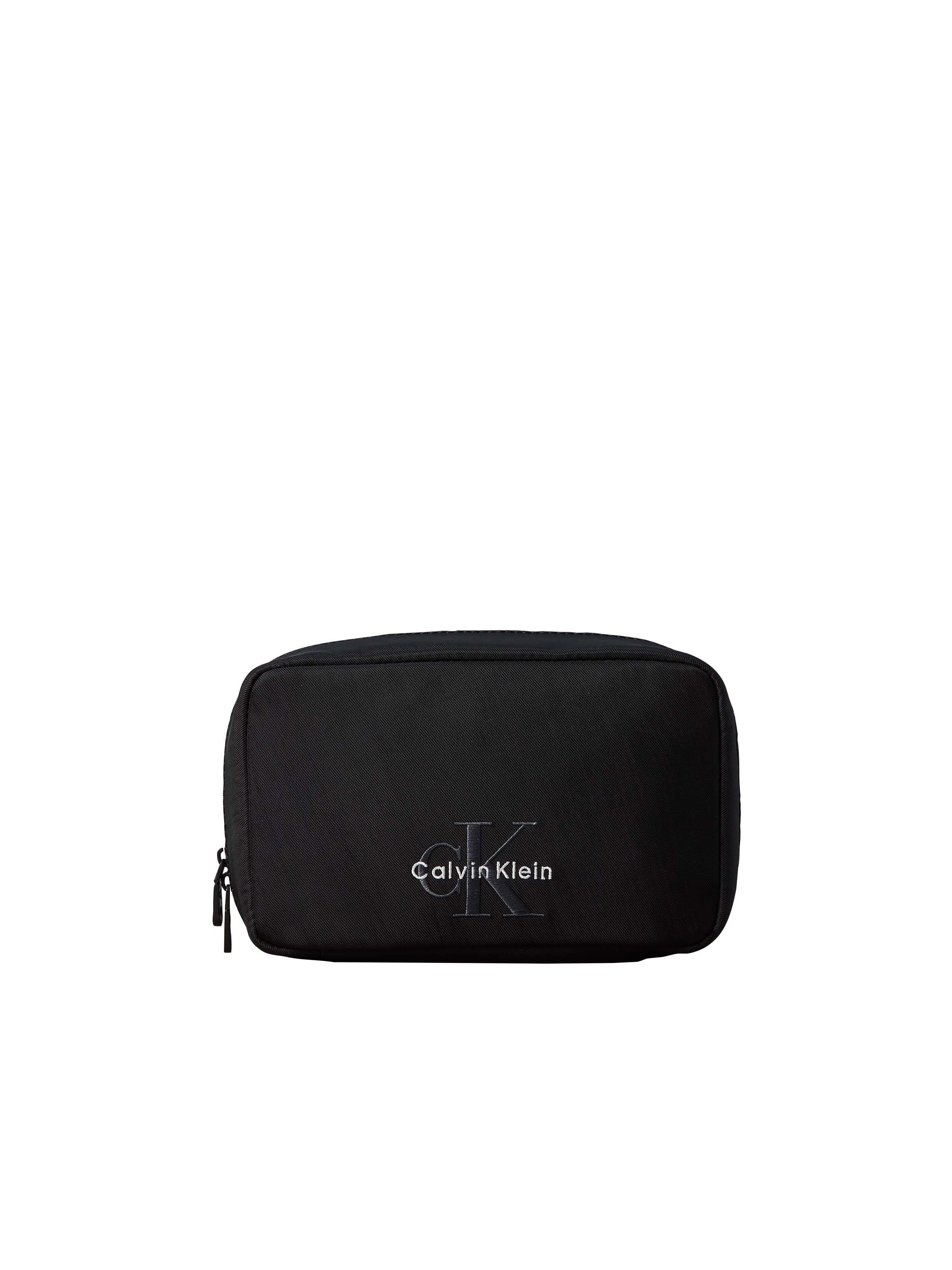 Calvin Klein Kulturbeutel BOLD WASHBAG, Unisex Minibag, Hygienebeutel mit aufteilenden Netzeinsätzen