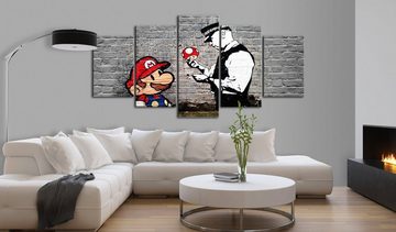 Artgeist Wandbild Super Mario Mushroom Cop (Banksy)