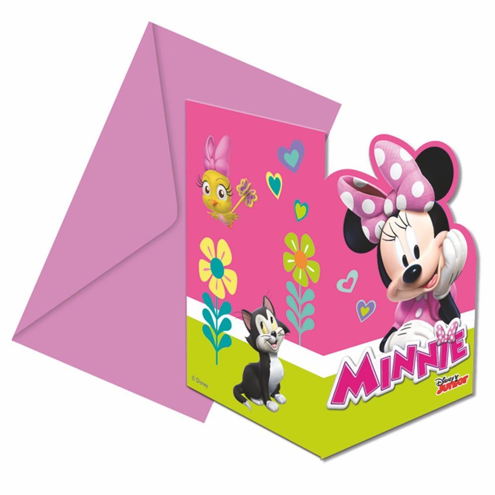 Einladungskarten Minnie Kinder Minnie Geburtstag Disney Mouse Stück 6 Mouse Party Papierdekoration Maus