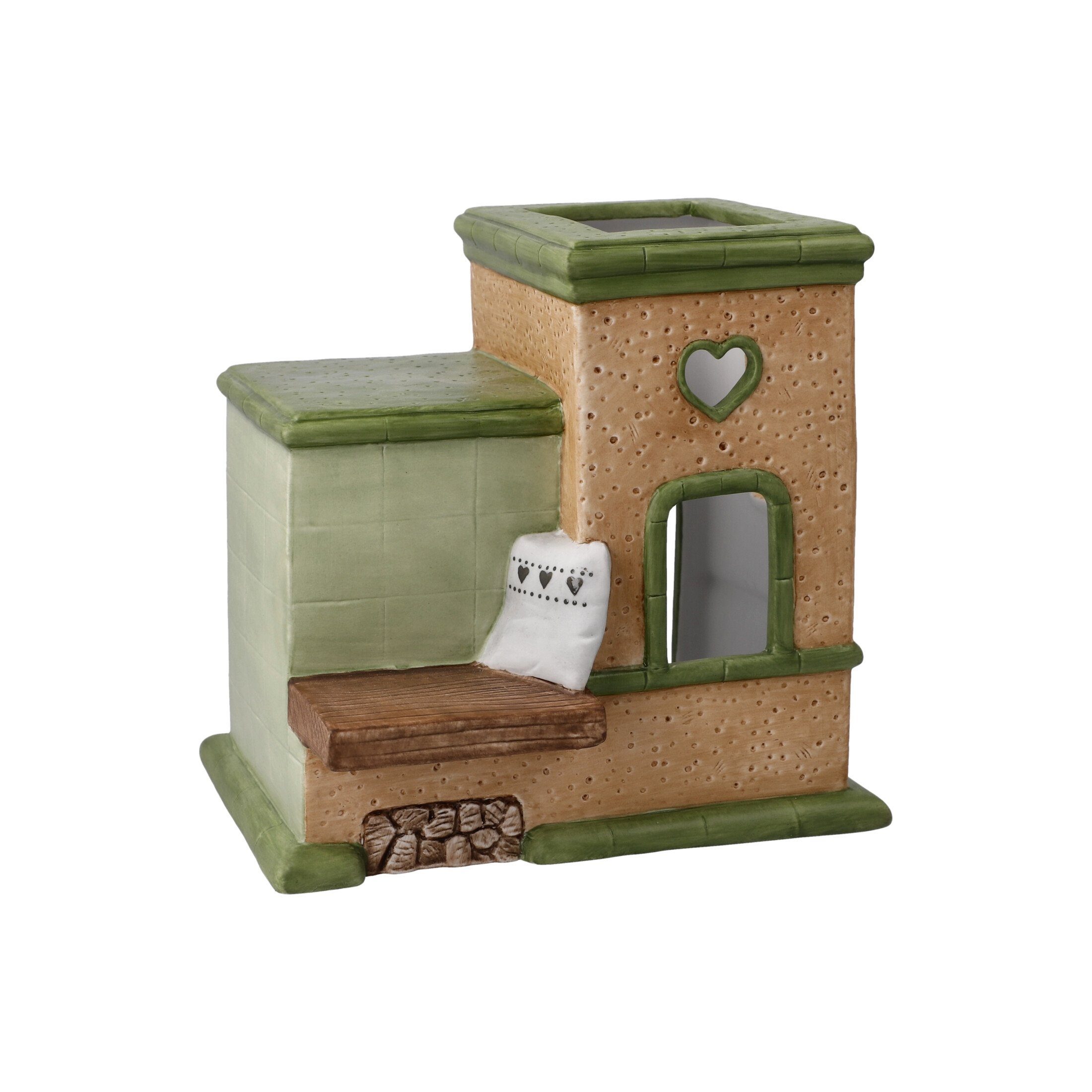 Goebel Dekofigur Goebel Weihnachtsbäckerei 'Nina & Marco Wärmender Kamin 15 günstig online kaufen