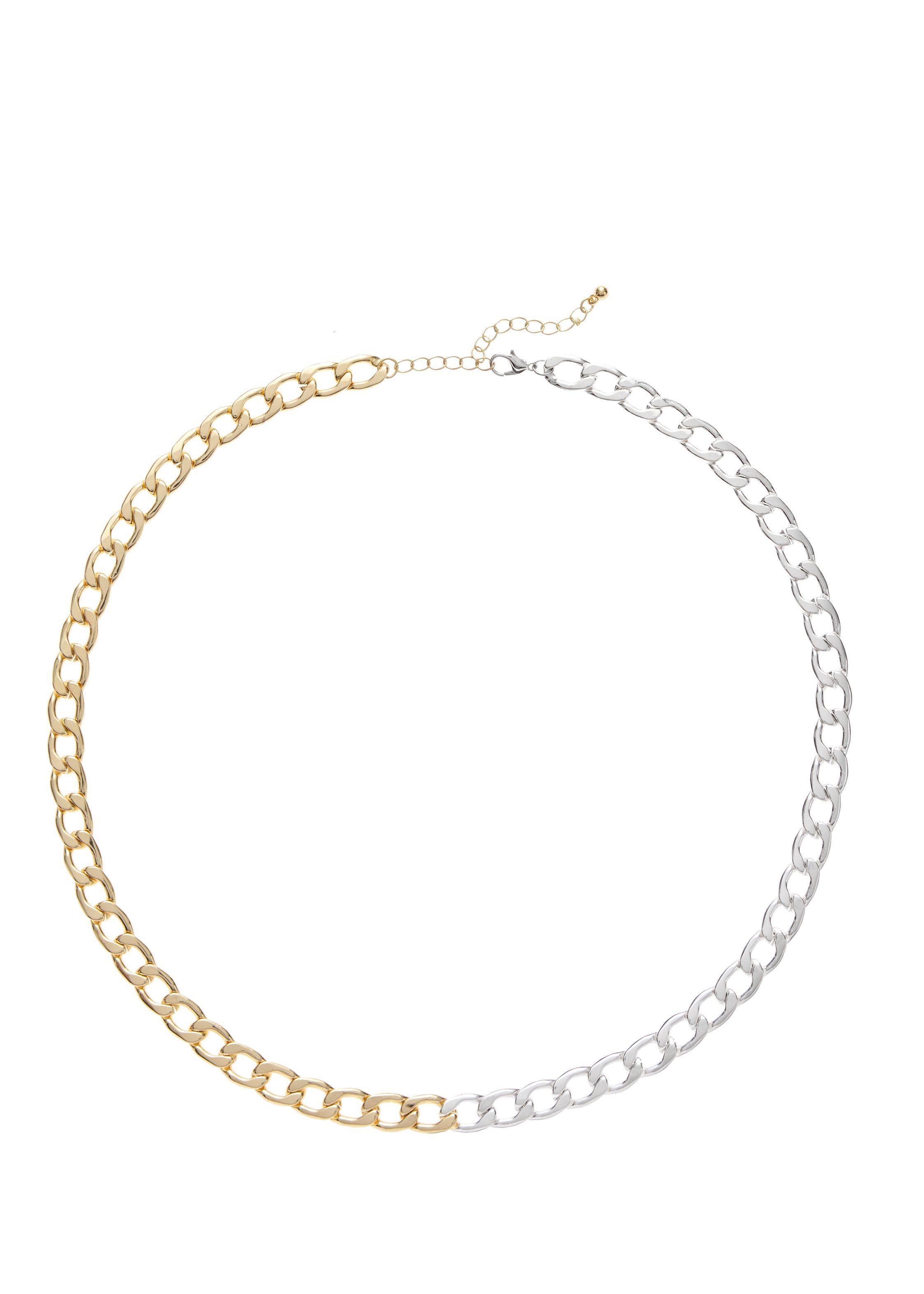 LASCANA Gliederkette, zweifarbige Halskette, weite Panzerkette. € 19,99